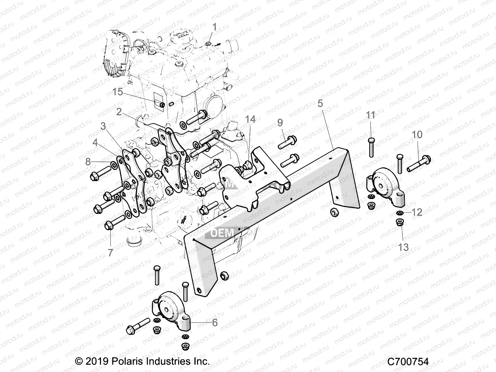 ENGINE | ENGINE, ENGINE MOUNTING - Z20CHA57A2/E57AM (C700754)