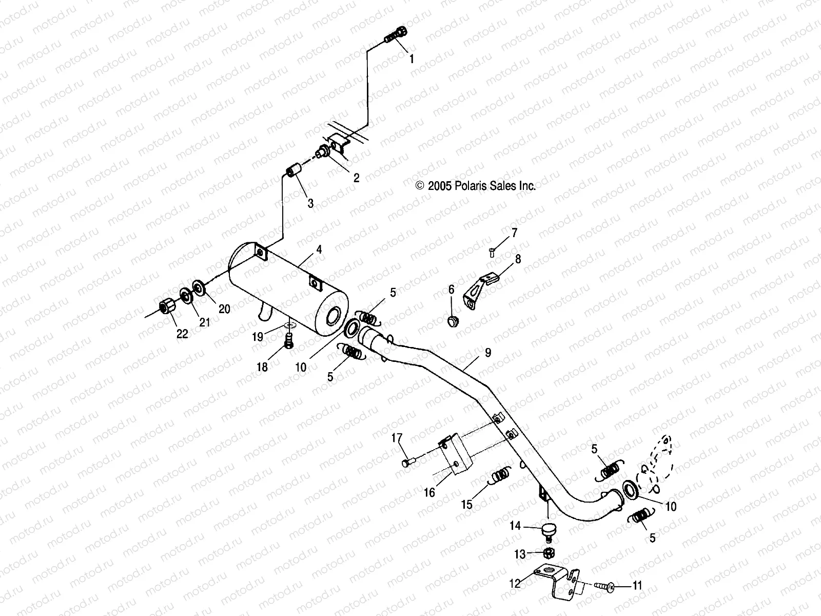 ENGINE | ENGINE, EXHAUST - A08CL50AA (4999201649920164A08)