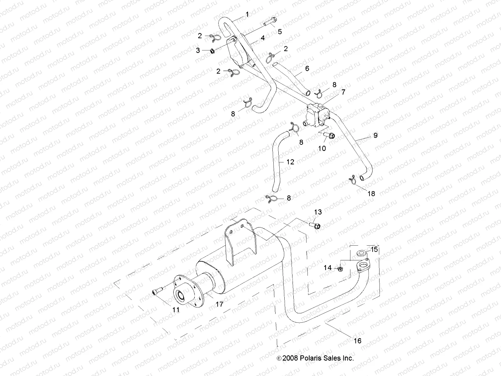 ENGINE | ENGINE, EXHAUST - A09VA17AA/AD (49RGREXHAUST09RZR170)