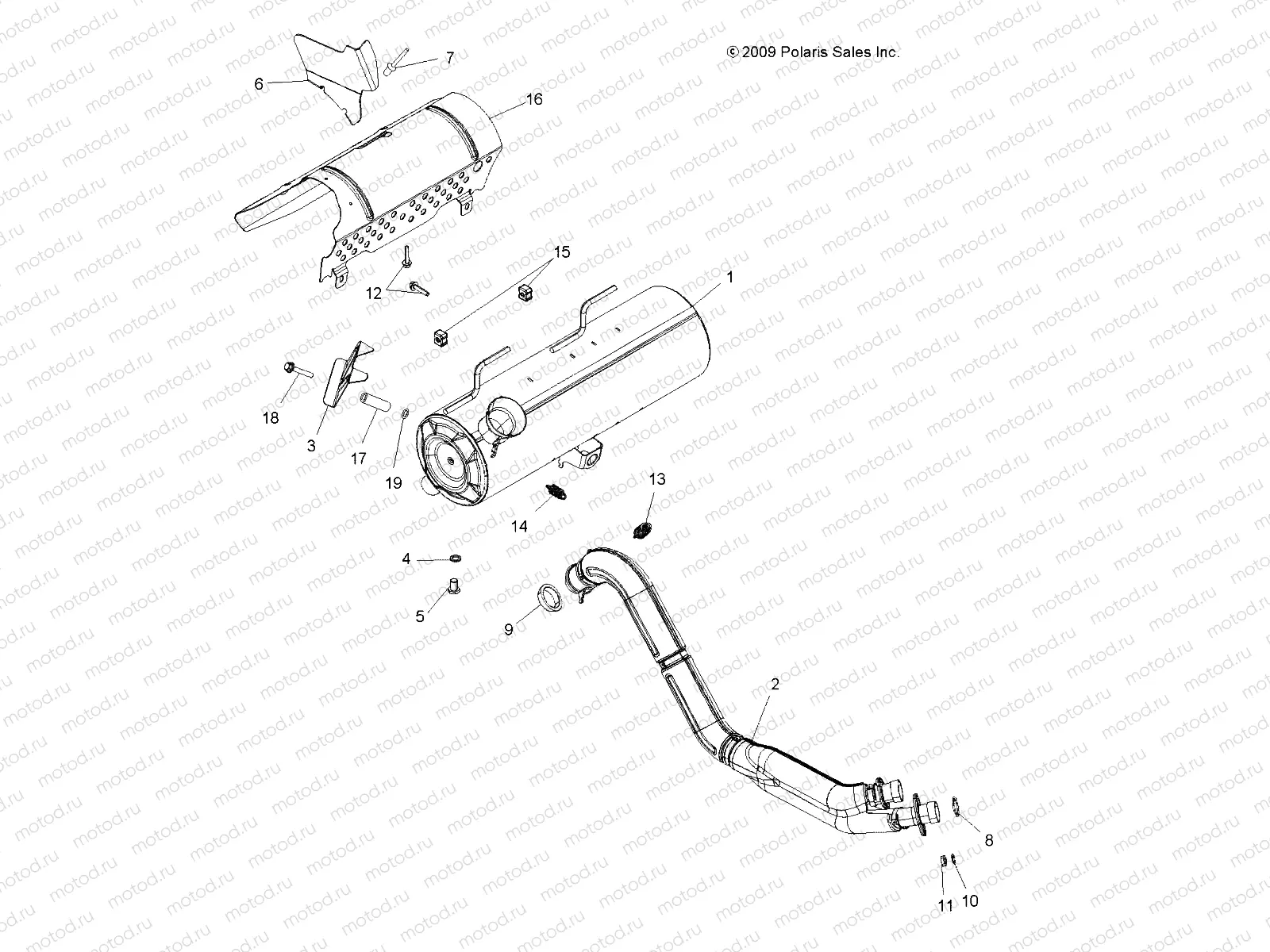 ENGINE | ENGINE, EXHAUST - A10ZX85FL/FF (49ATVEXHAUST10SPXP850)