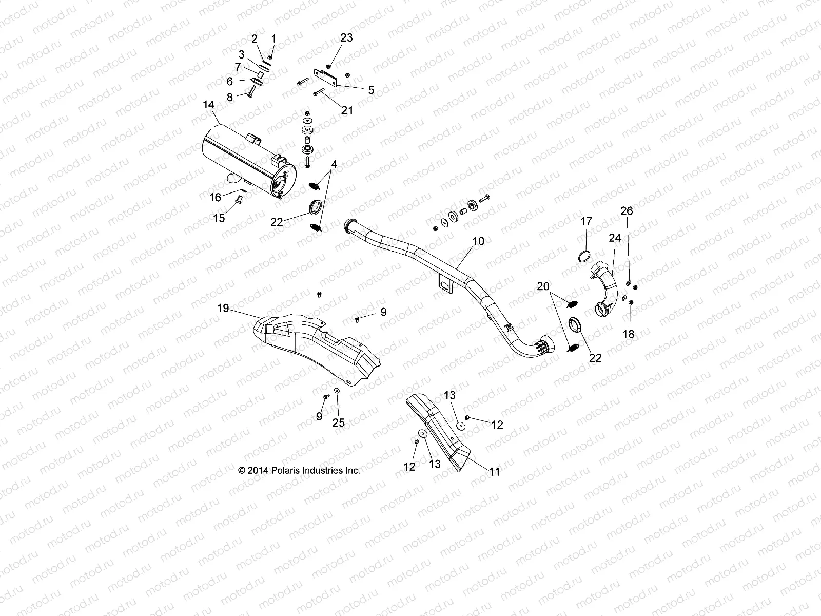 ENGINE | ENGINE, EXHAUST - A15SEA32AA/AH (49ATVEXHAUST15SPETX)