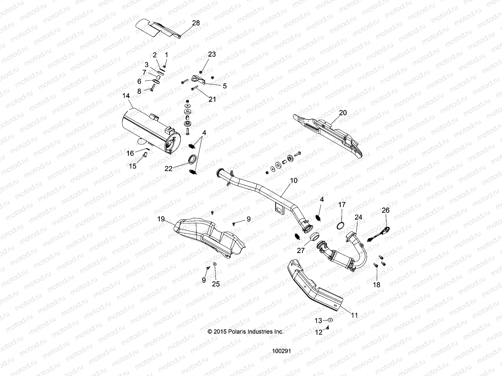 ENGINE | ENGINE, EXHAUST - A16SUC57C1 (100291)