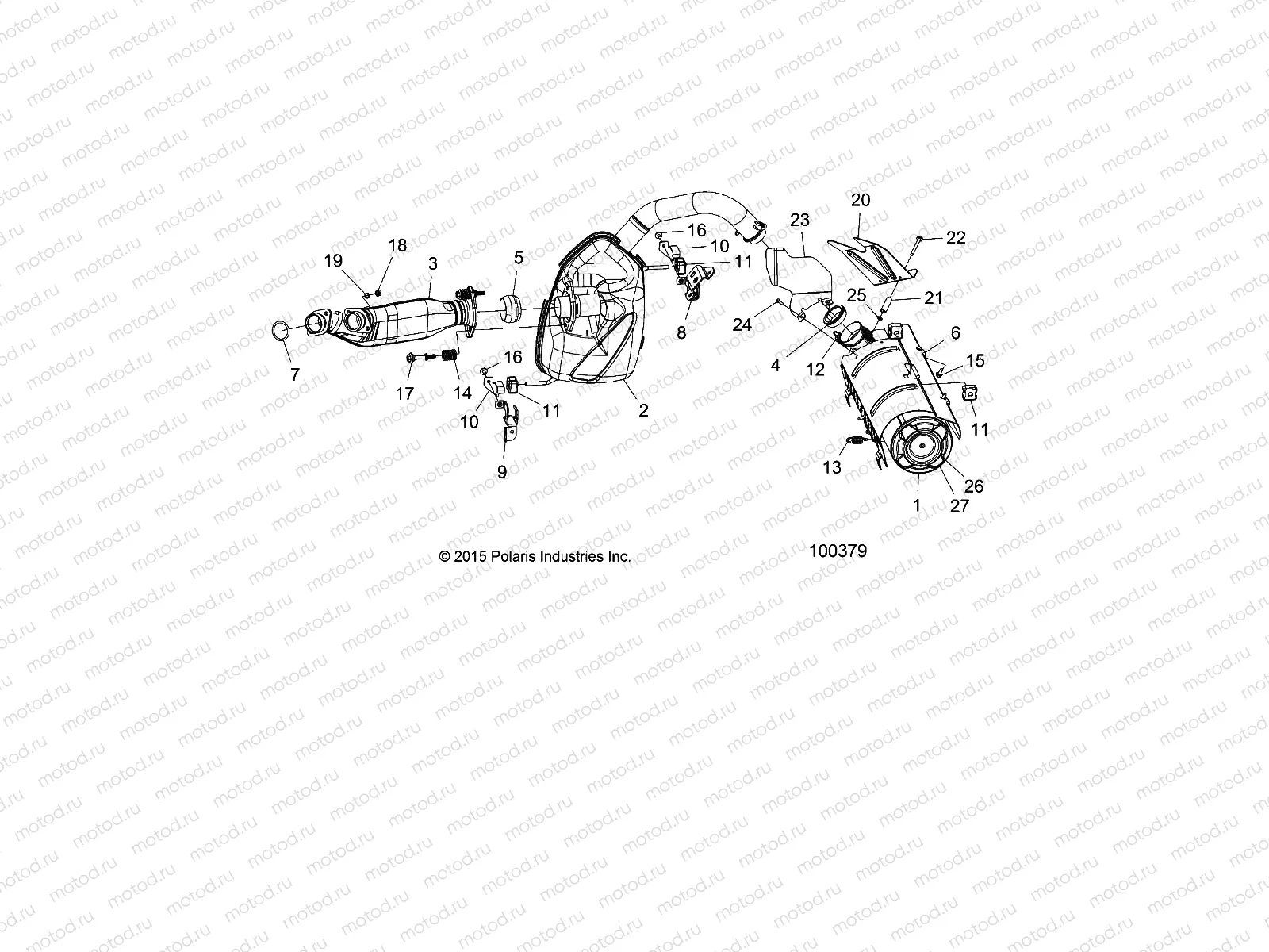 ENGINE | ENGINE, EXHAUST - A16SVS95CM/T95C2