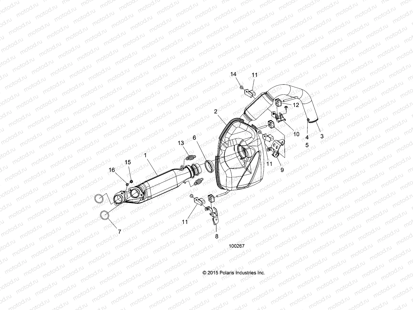 ENGINE | ENGINE, EXHAUST - A16SXE95AG/AR/D95A9