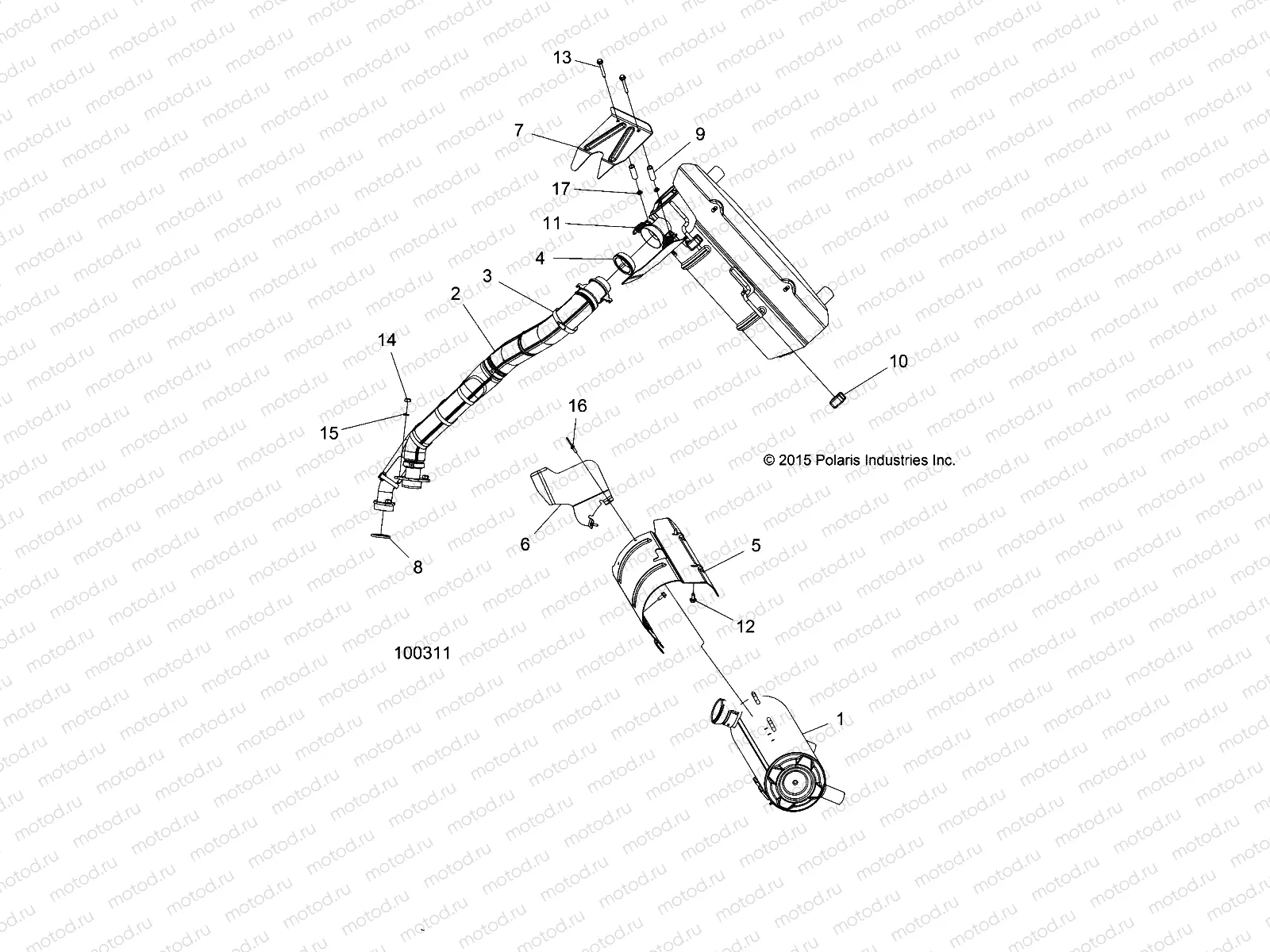 ENGINE | ENGINE, EXHAUST - A16SXM95AL