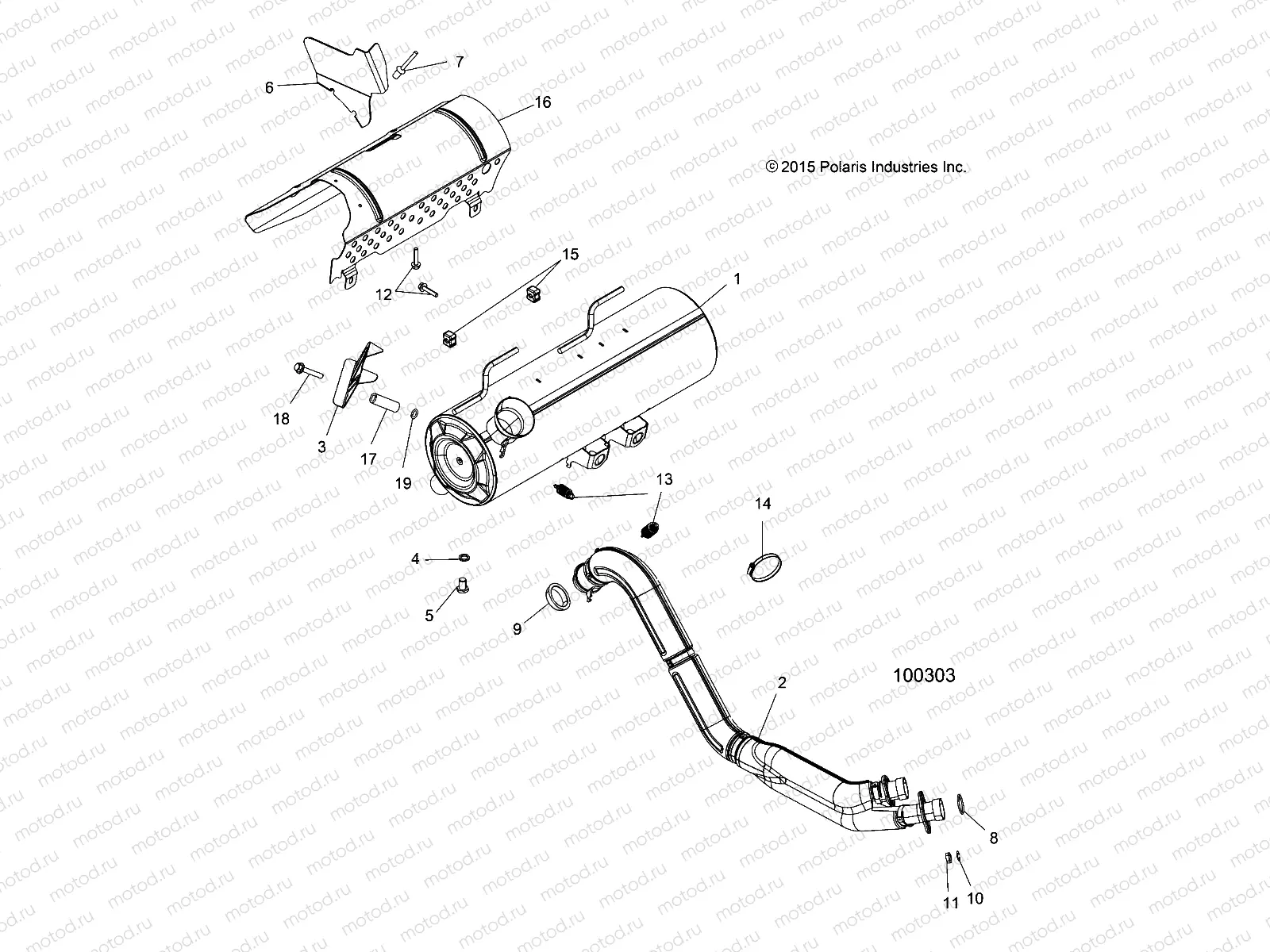 ENGINE | ENGINE, EXHAUST - A16SXN85A3