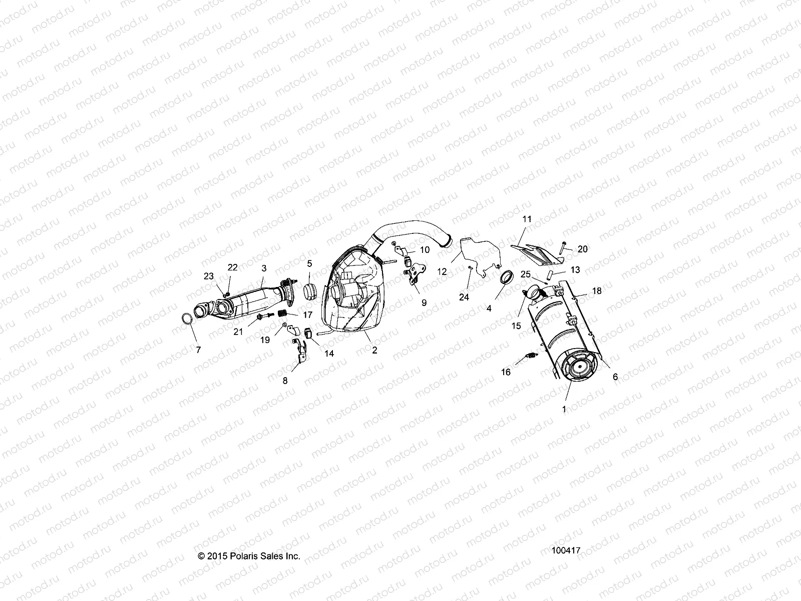 ENGINE | ENGINE, EXHAUST - A16SXS95CK/CG/T95C2
