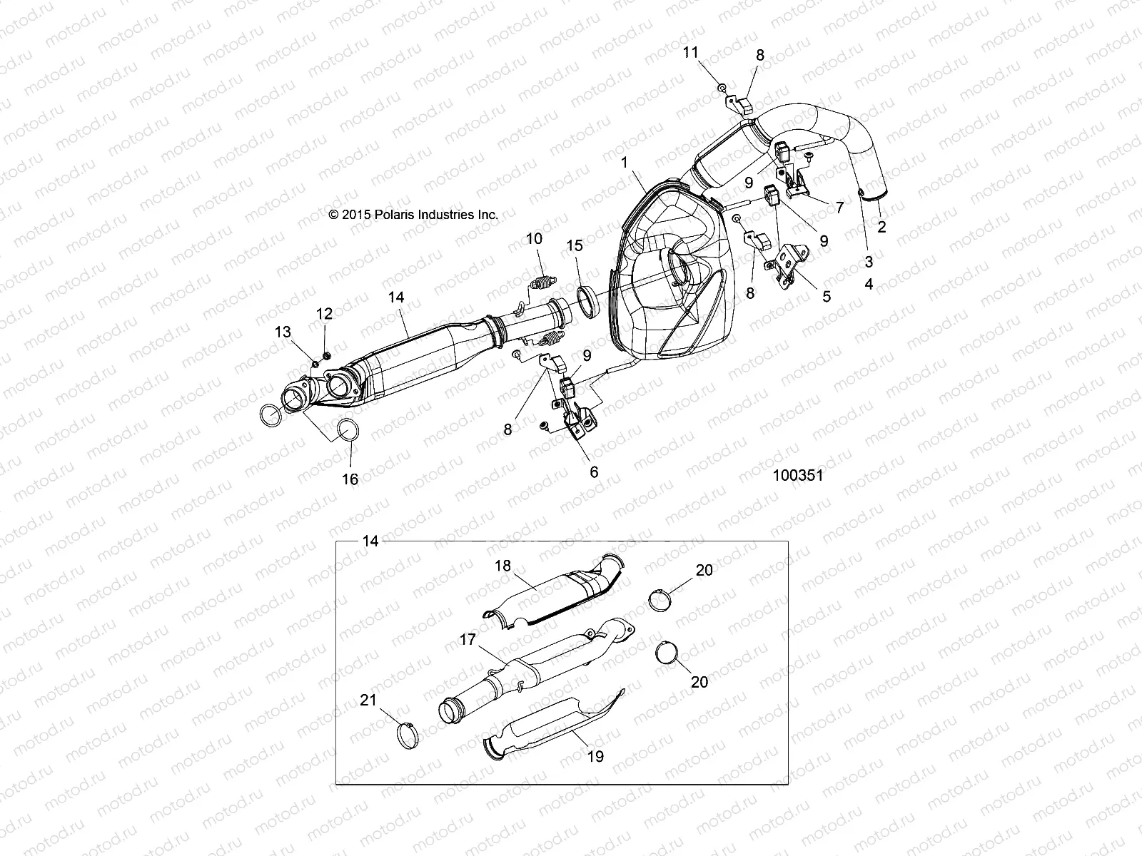 ENGINE | ENGINE, EXHAUST - A16SYE95NK