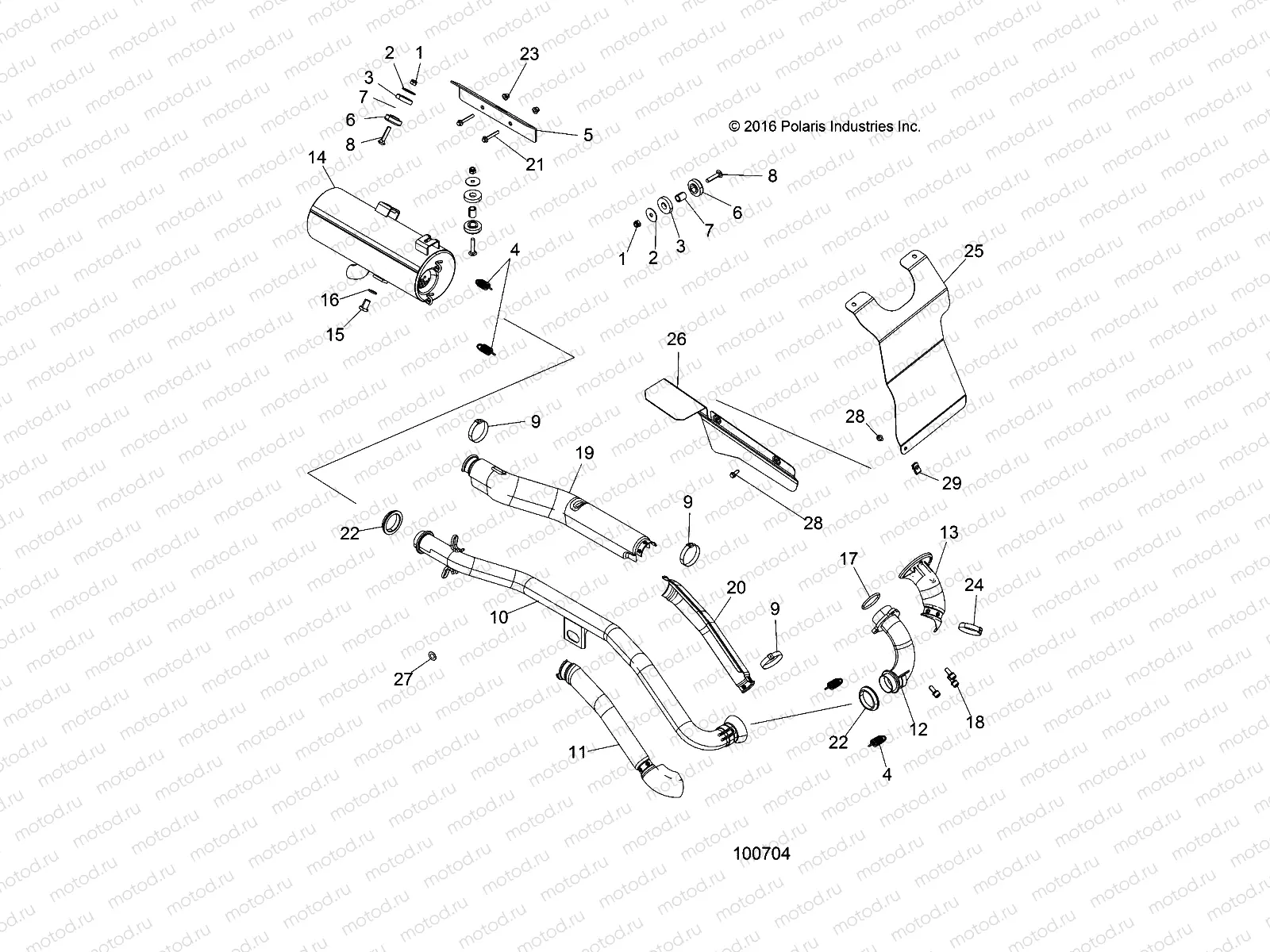 ENGINE | ENGINE, EXHAUST - A17SEH57A7