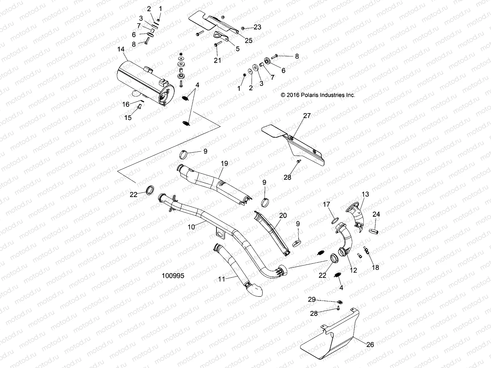 ENGINE | ENGINE, EXHAUST - A17SWE57A1