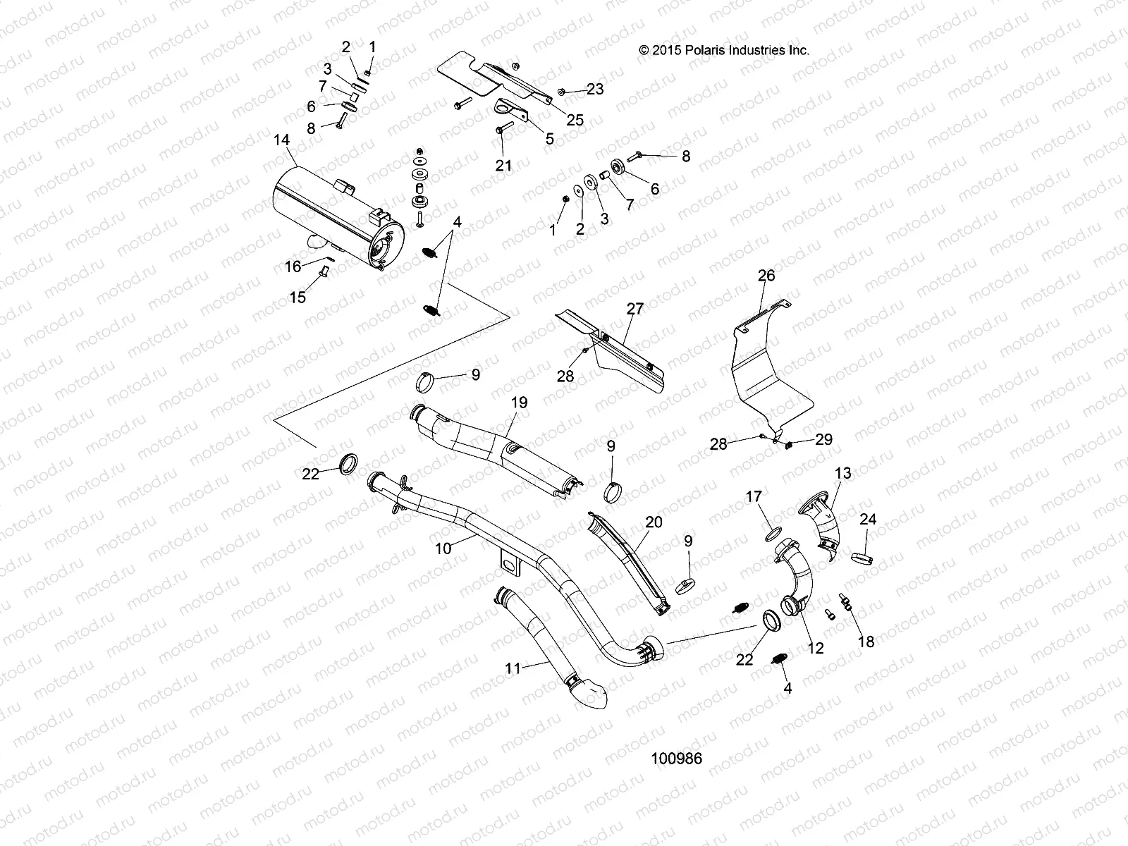 ENGINE | ENGINE, EXHAUST - A17SWE57N1