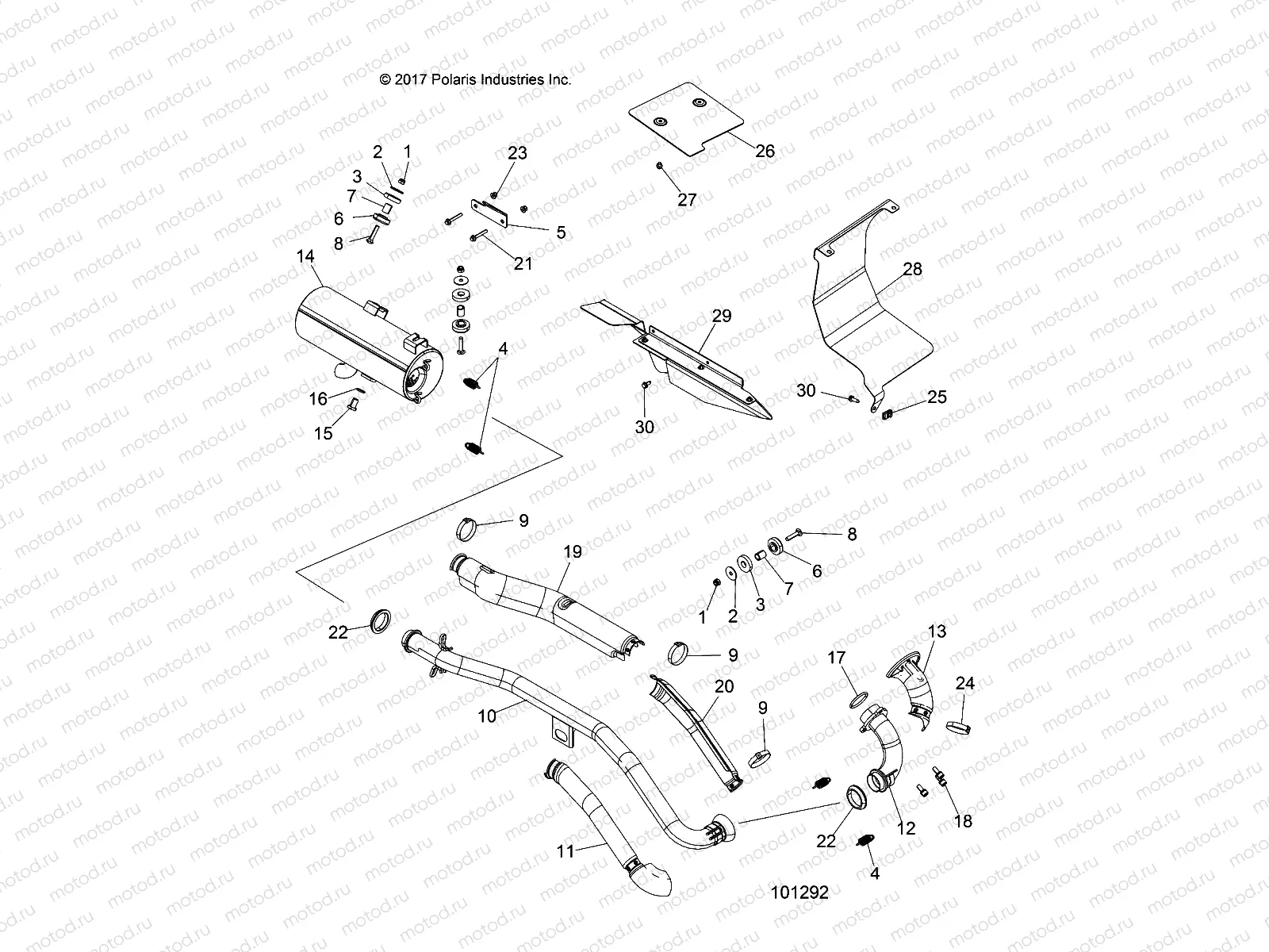 ENGINE | ENGINE, EXHAUST - A18S6E57B1