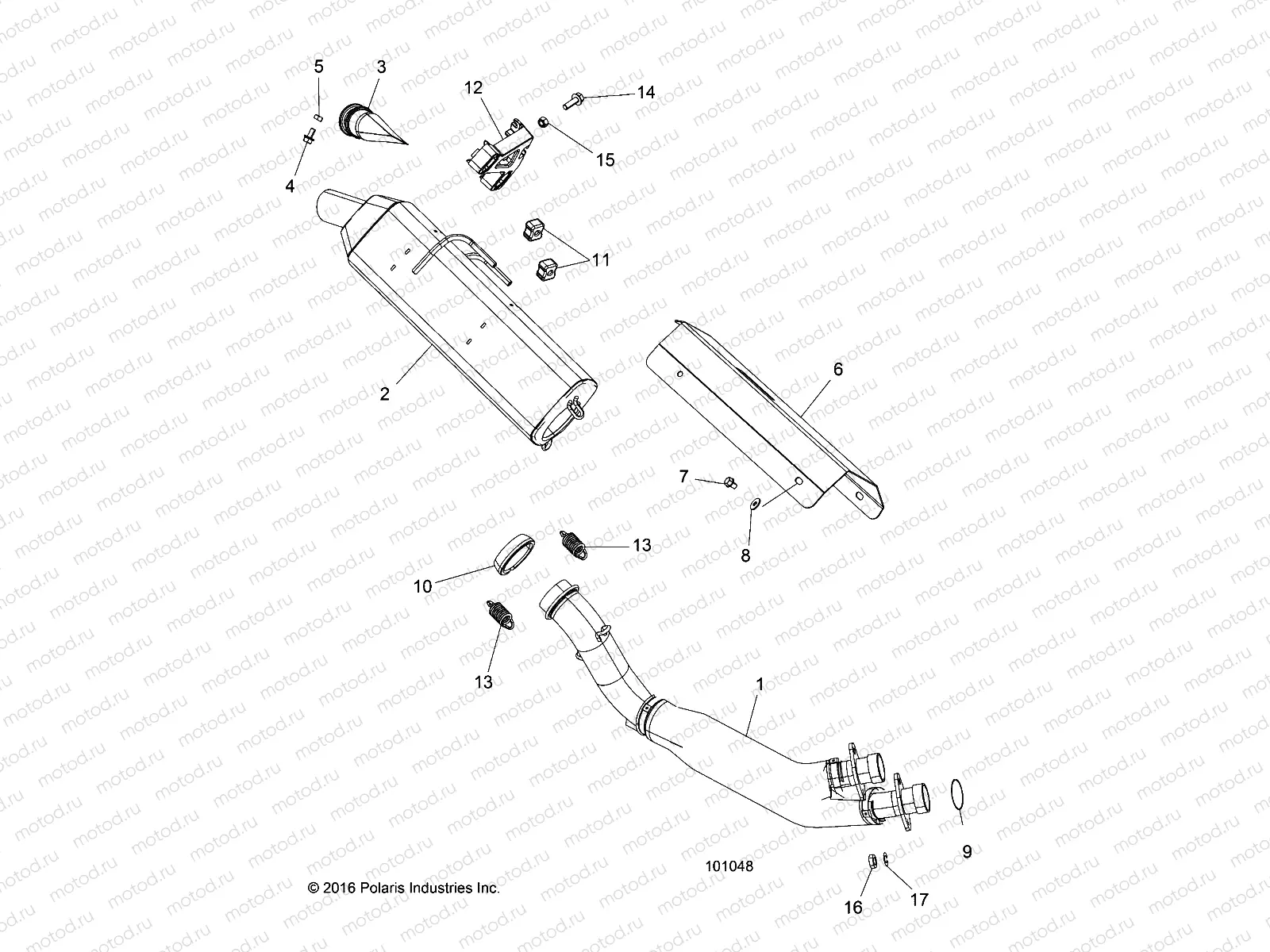 ENGINE | ENGINE, EXHAUST - A18SVA85B5 (101048)