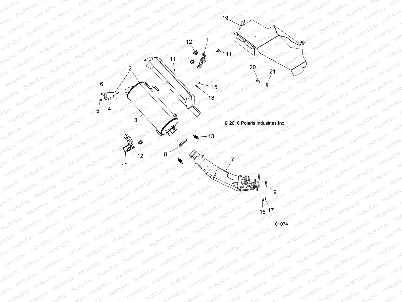 ENGINE | ENGINE, EXHAUST - A18SXS95FR (101074)