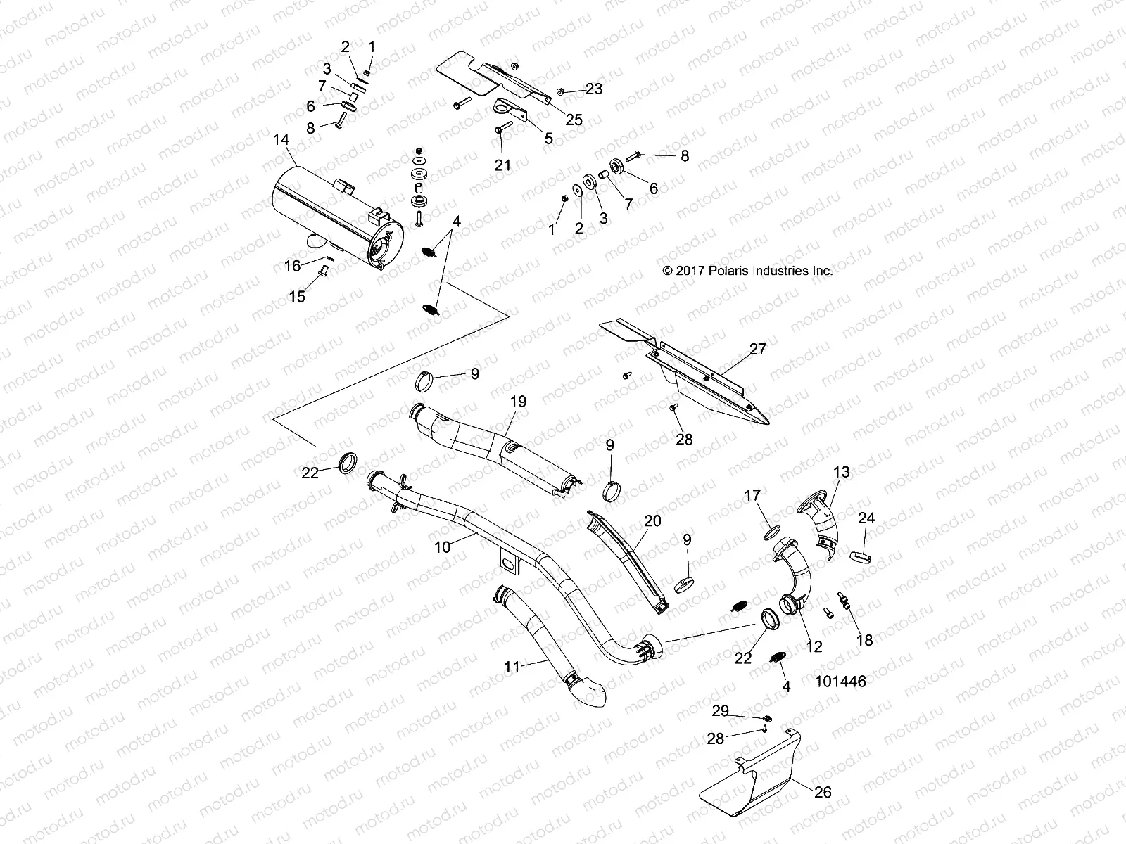 ENGINE | ENGINE, EXHAUST - A19SUE57D5