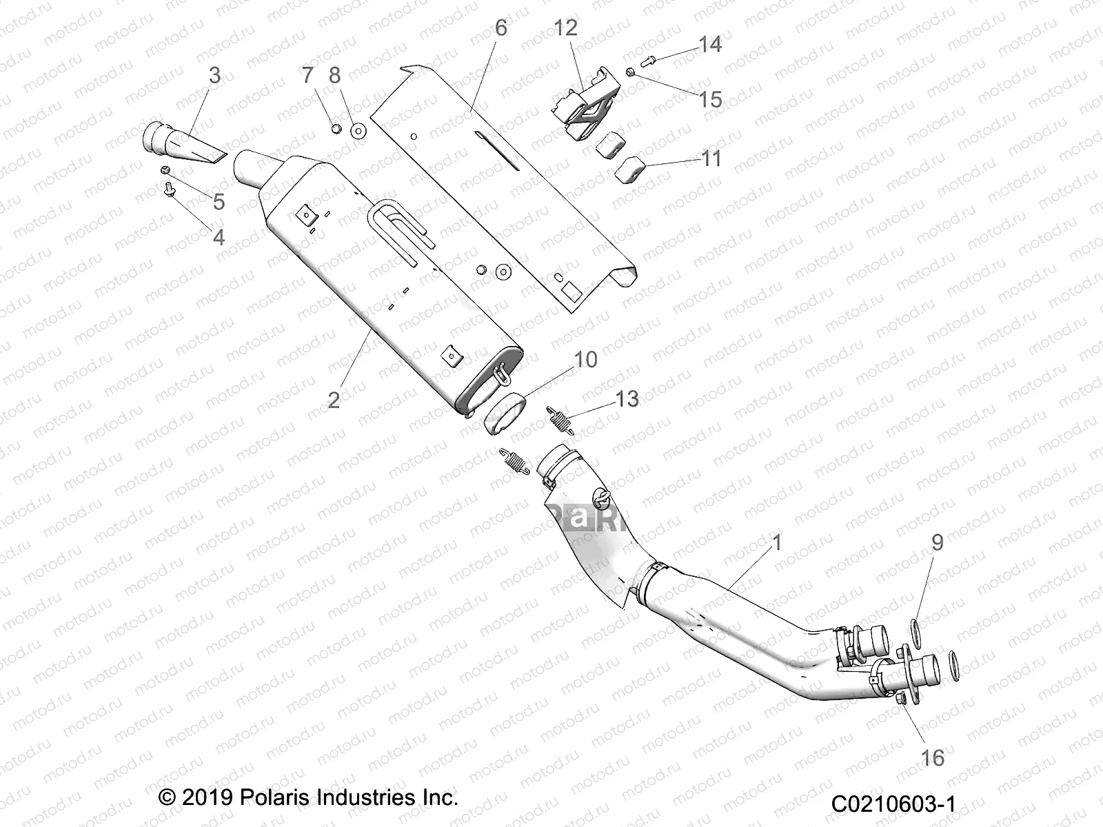 ENGINE | ENGINE, EXHAUST - A20SVA85A3 (C0210603-1)