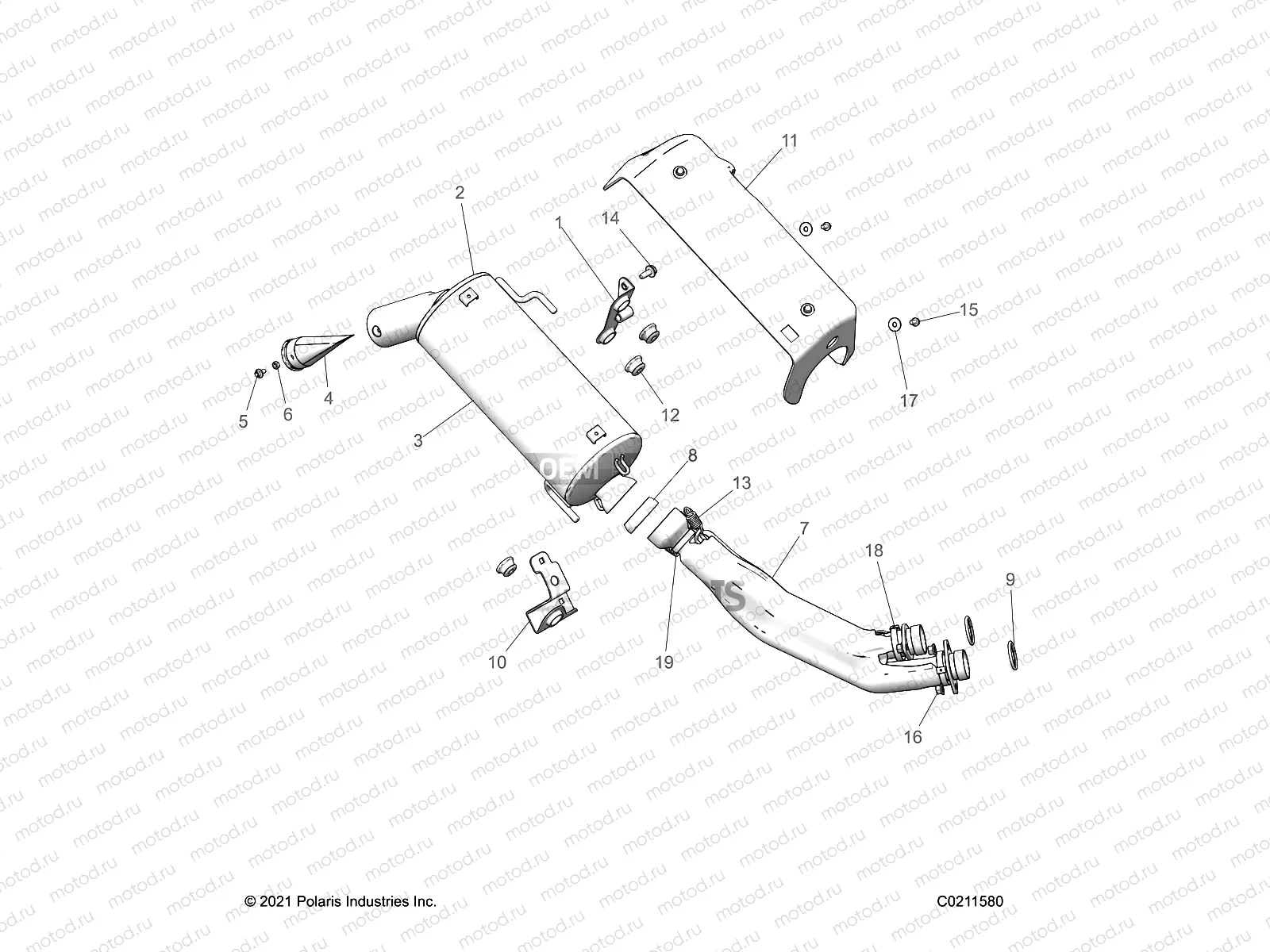 ENGINE | ENGINE, EXHAUST - A22SXA85A1/A6 (C0211580)