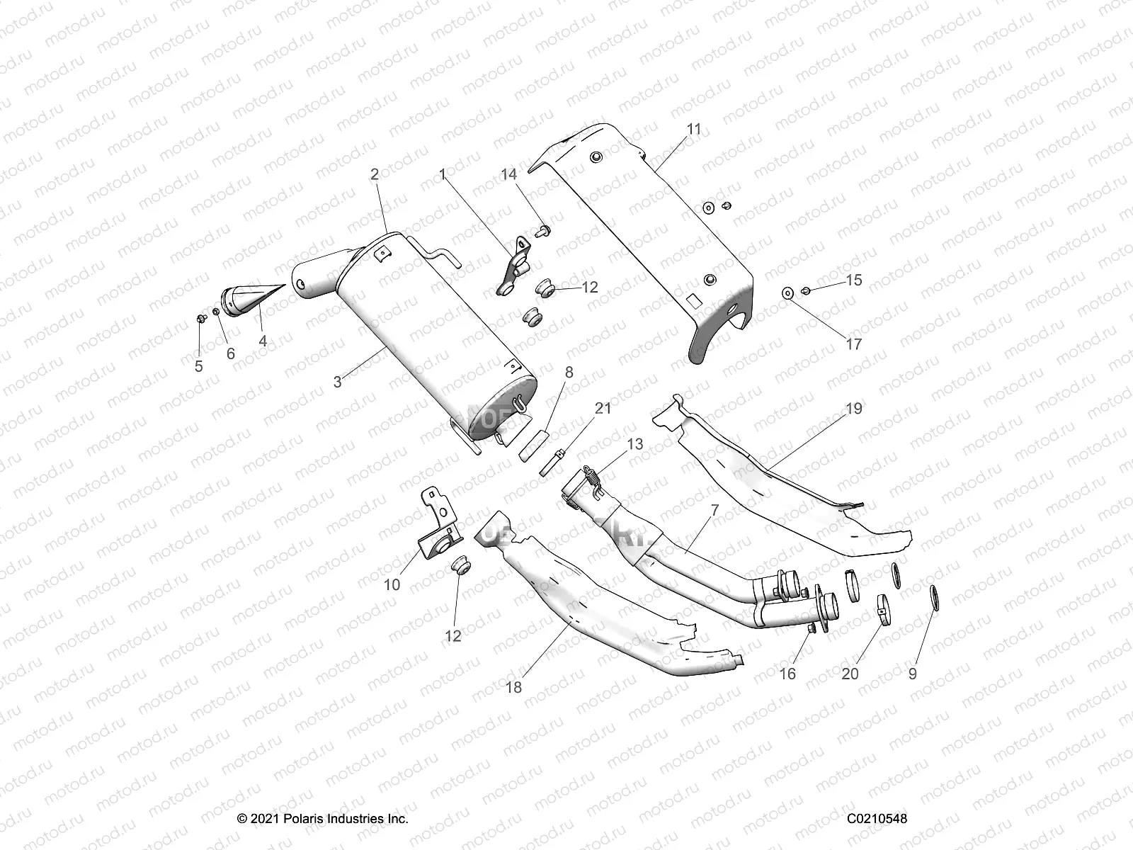 ENGINE | ENGINE, EXHAUST - A22SXR95AJ (C0210548)