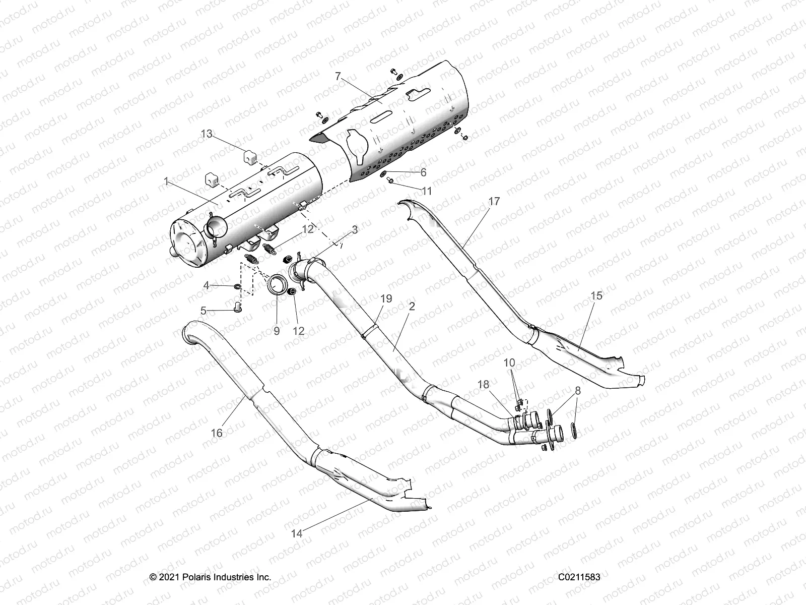 ENGINE | ENGINE, EXHAUST - A22SYE85AP (C0211583)