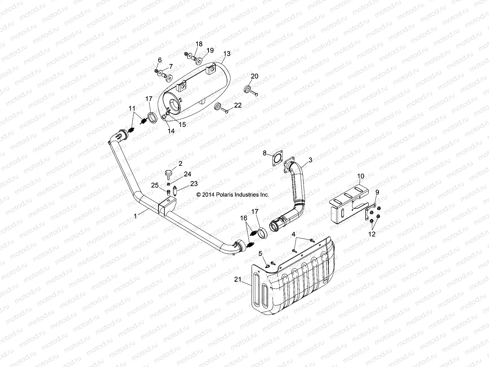 ENGINE | ENGINE, EXHAUST - D142M9JDJ/1L9JDJ/1D9JDJ/2D9JDJ (49BRUTUSEXHAUST14)