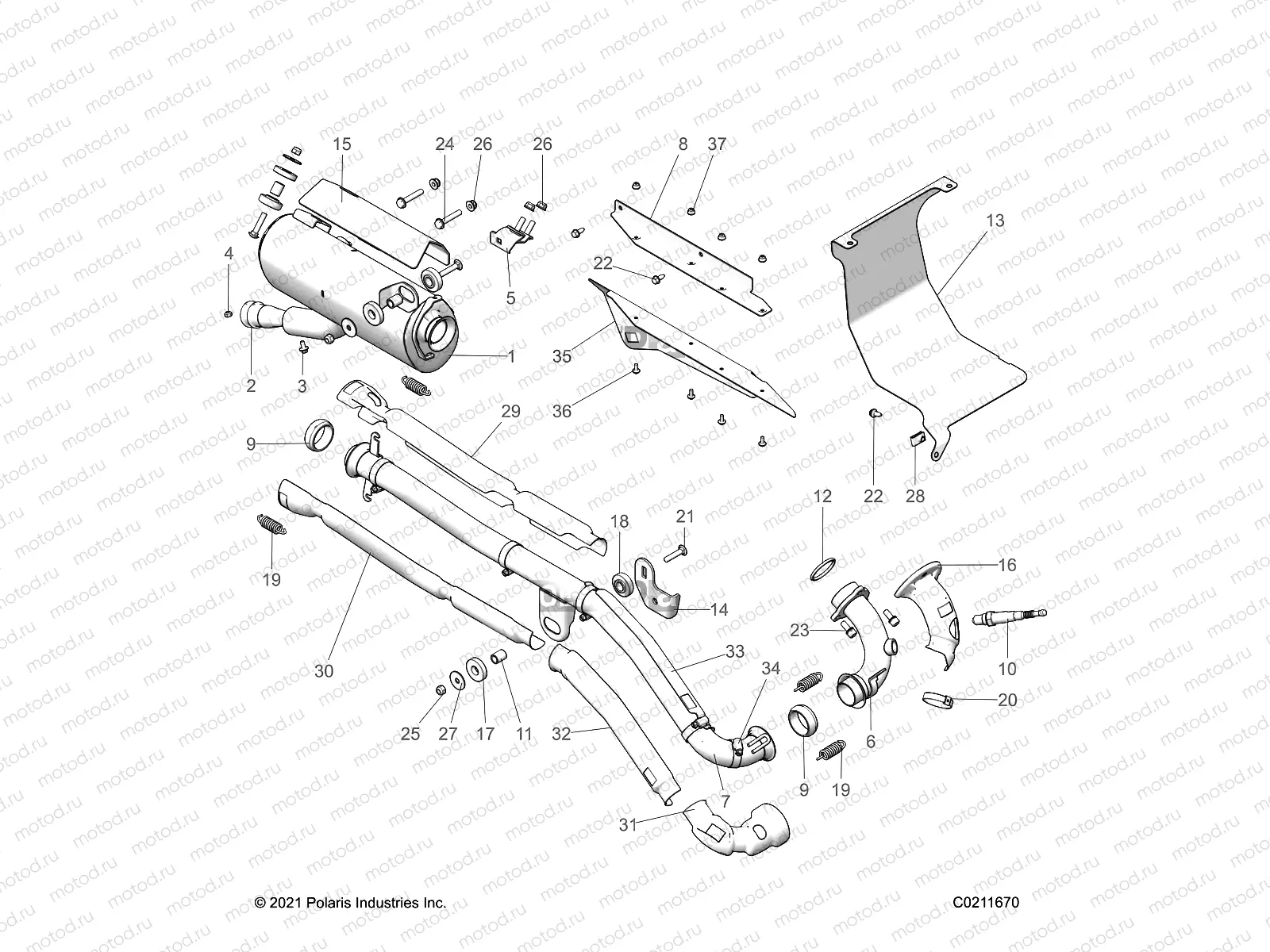 ENGINE | ENGINE, EXHAUST, EVAP - A22SJE57BX (C0211670)