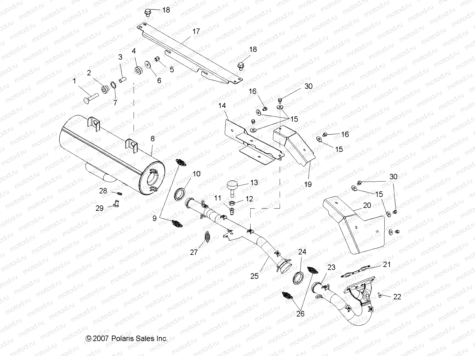 ENGINE | ENGINE, EXHAUST - R09RF68AF/AR/AZ (49RGREXHAUST086X6)