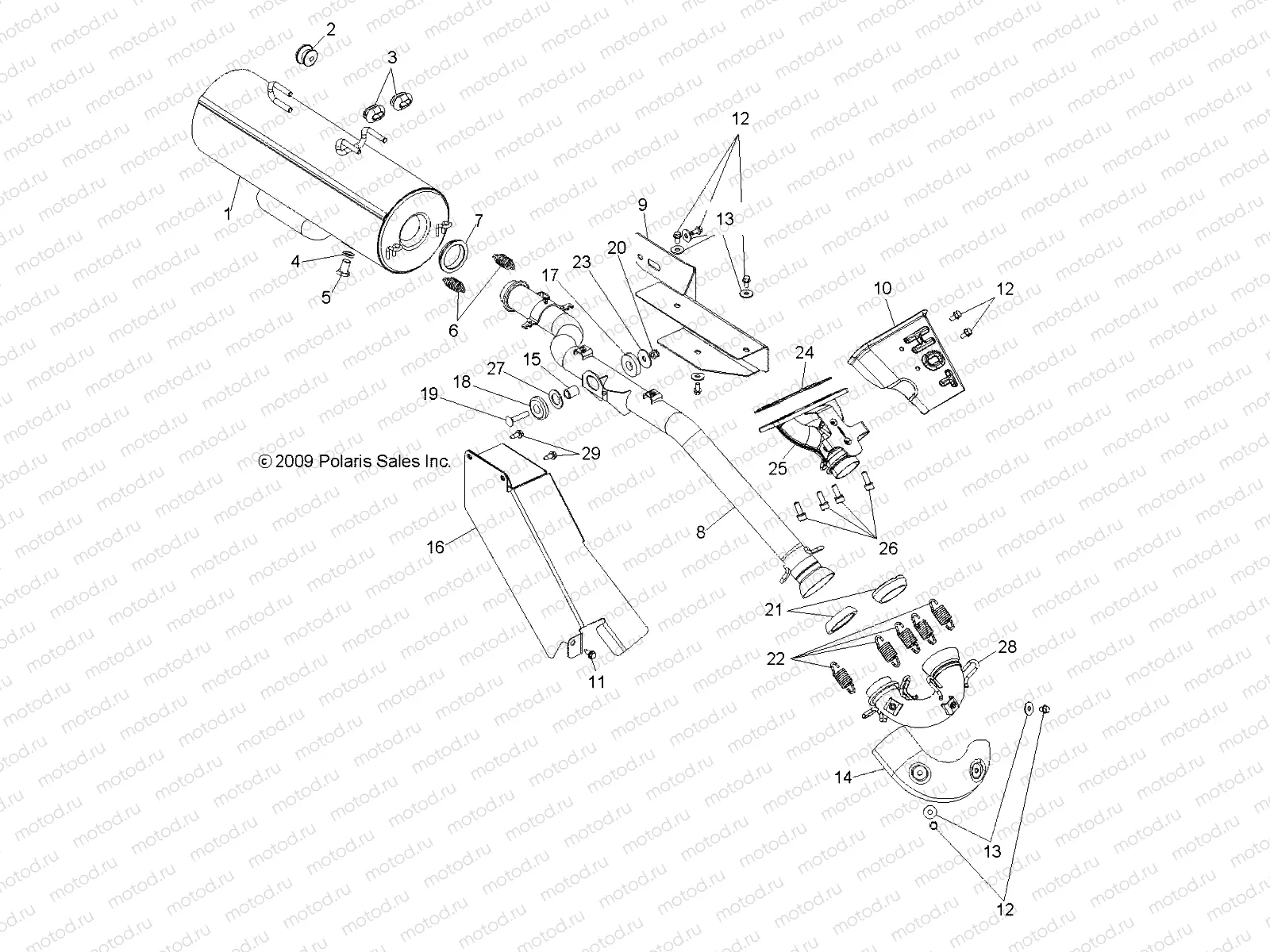 ENGINE | ENGINE, EXHAUST - R11WH76AG/AR/WY76AE/AH/AJ (49RGREXHAUST108004X4)