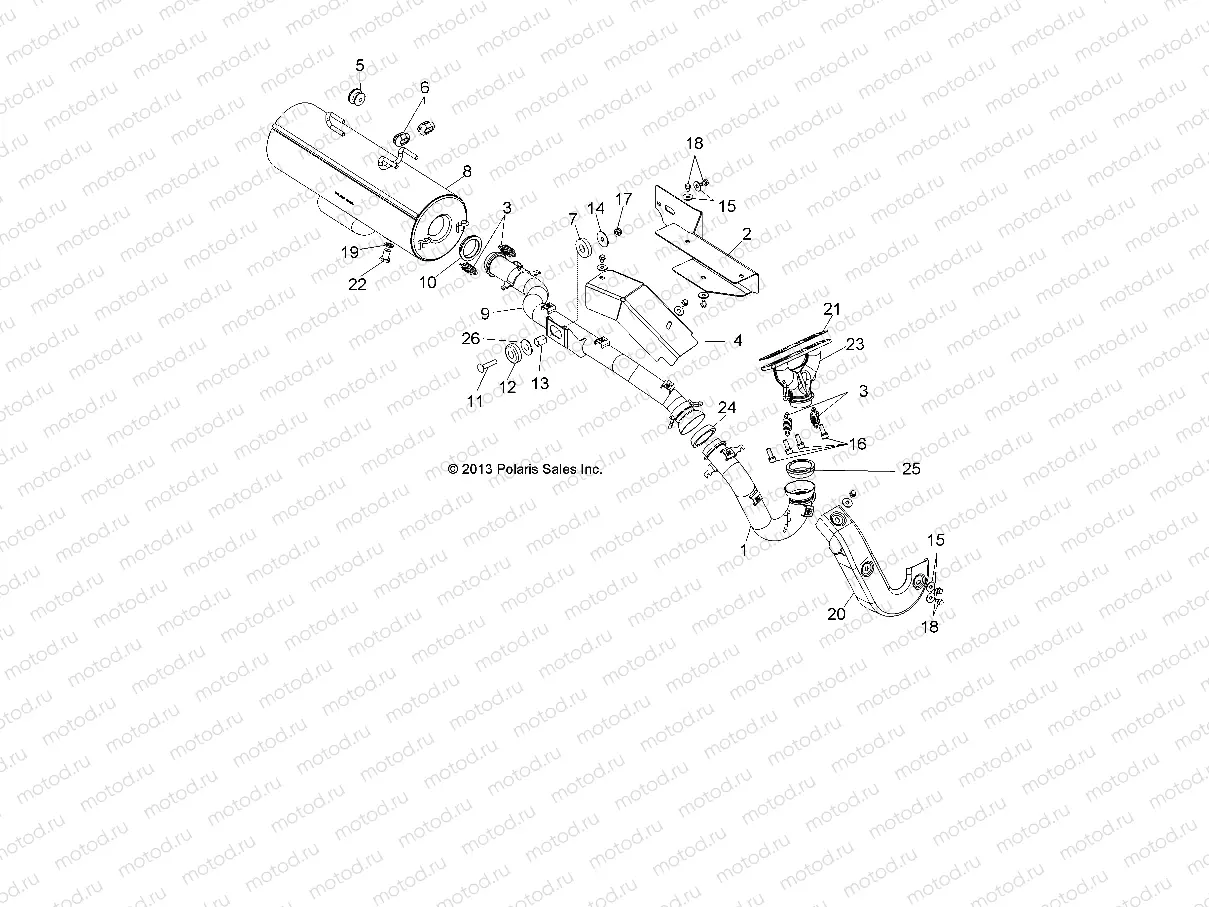 ENGINE | ENGINE, EXHAUST - R15RAA76AA/AJ (49RGREXHAUST146X6)