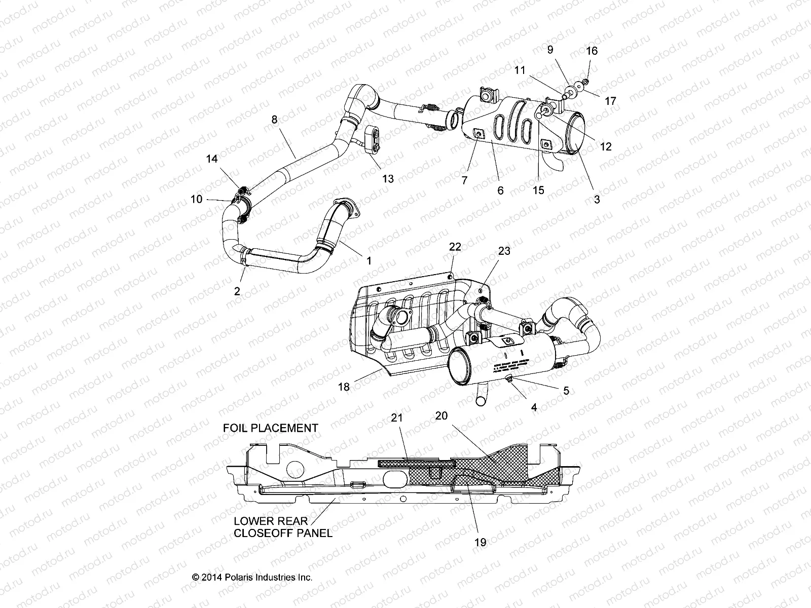 ENGINE | ENGINE, EXHAUST - R15RTAD1AA/EA/ED1EA (49RGREXHAUST151KDSL)