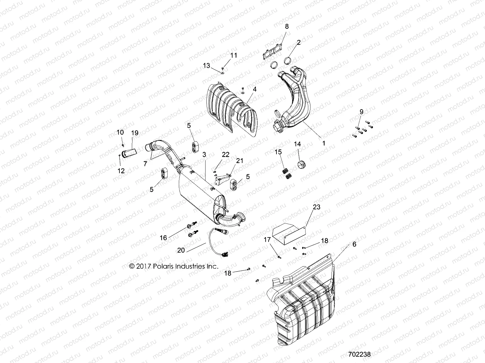 ENGINE | ENGINE, EXHAUST - R18RVA87A1/B1/E87A9/B9 (702238)