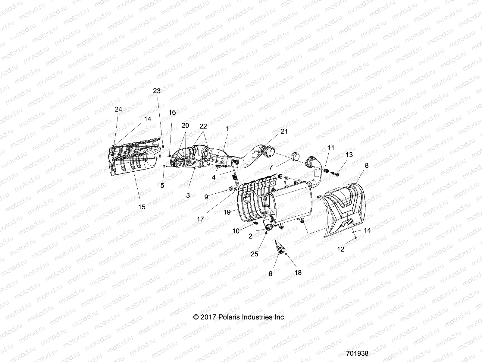 ENGINE | ENGINE, EXHAUST - R18RVU99AS (701938)