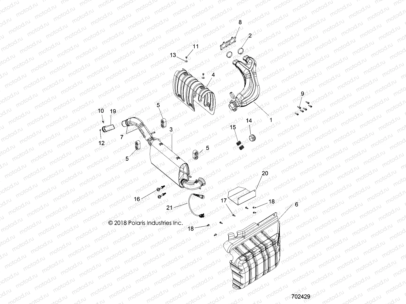 ENGINE | ENGINE, EXHAUST - R19RVA87A1/B1/EA9/AH/B9/BH (702429)