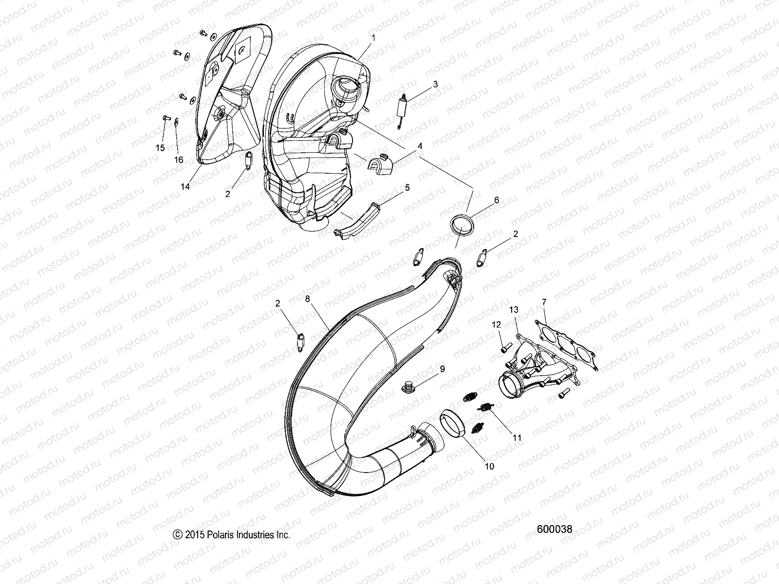 ENGINE | ENGINE, EXHAUST - S20EFK6PS/6PEB (600038)