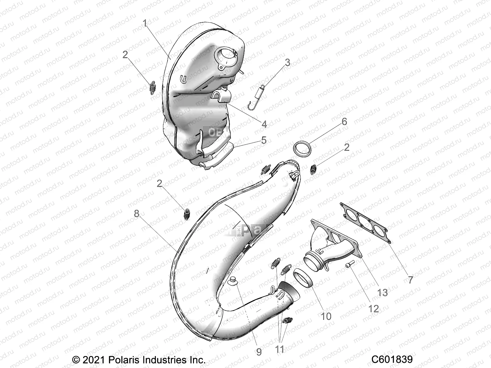 ENGINE | ENGINE, EXHAUST - S22TDL6KSA (C601277)