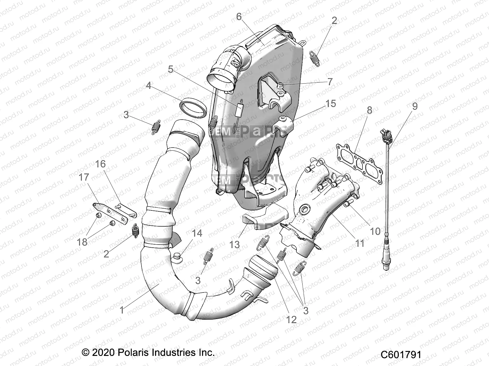 ENGINE | ENGINE, EXHAUST - S23FJE9FS/9FE (C601791)