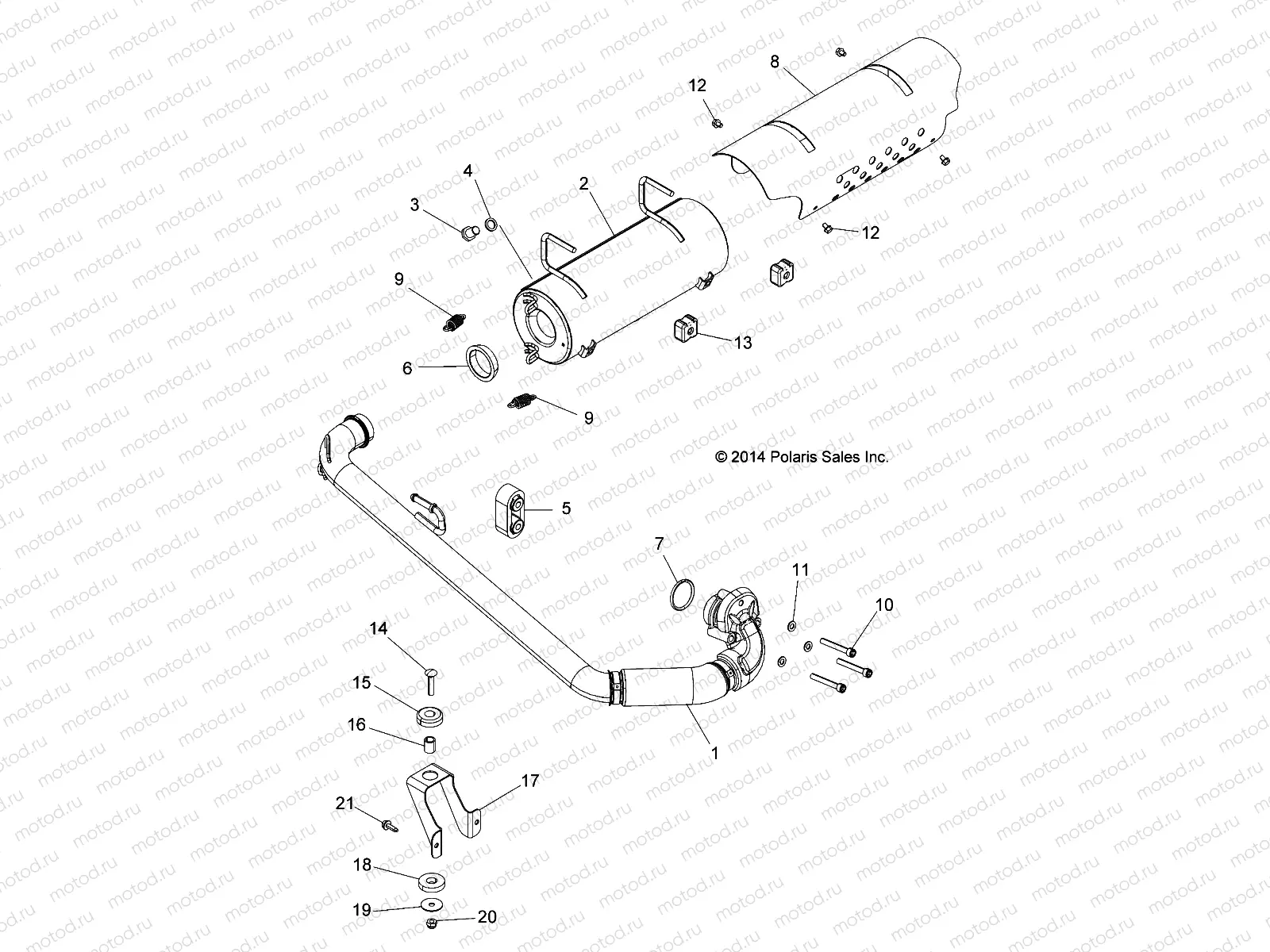ENGINE | ENGINE, EXHAUST SYSTEM - A16DAH57A1