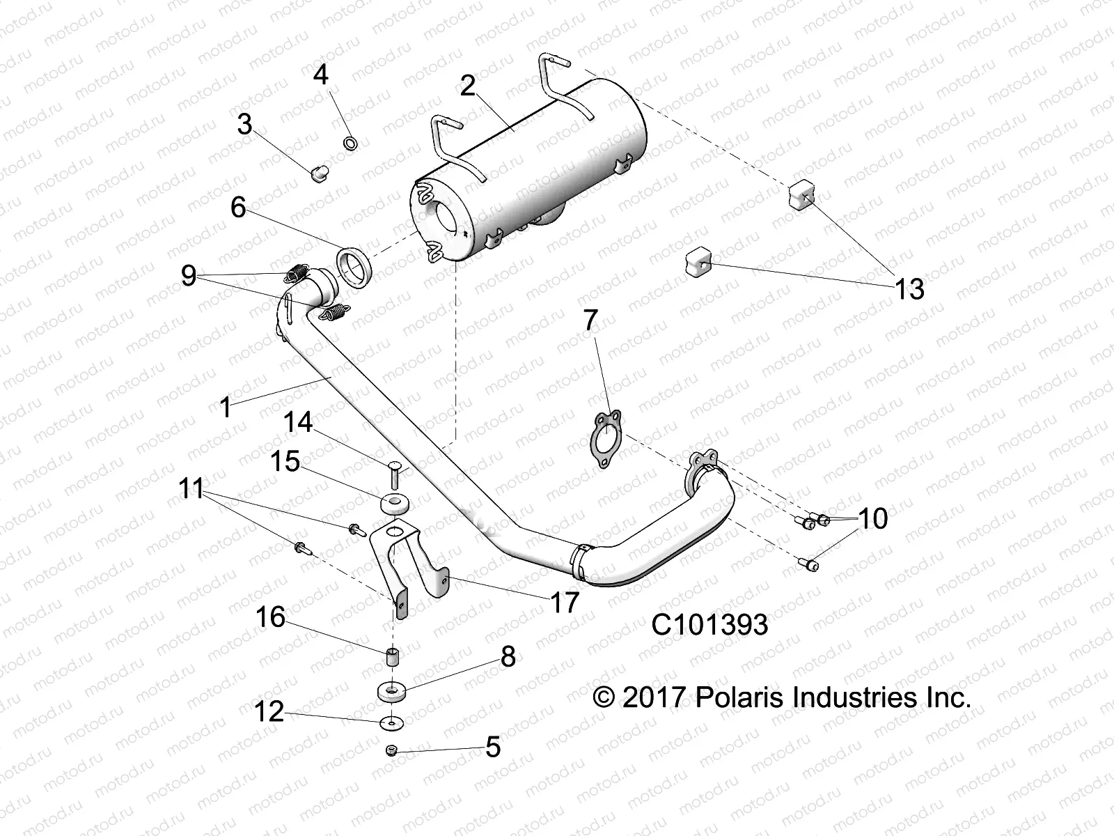 ENGINE | ENGINE, EXHAUST SYSTEM - A18DAA50B7