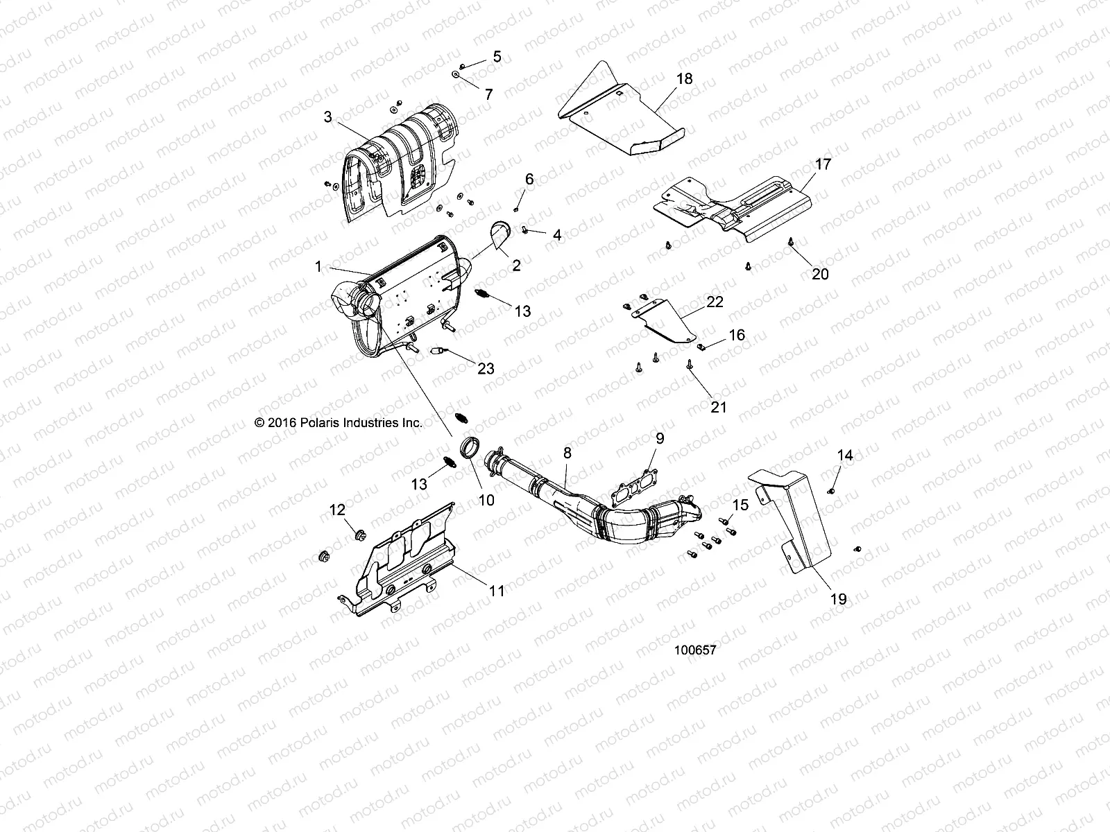 ENGINE | ENGINE, EXHAUST SYSTEM - A18DCE87BB (100657)
