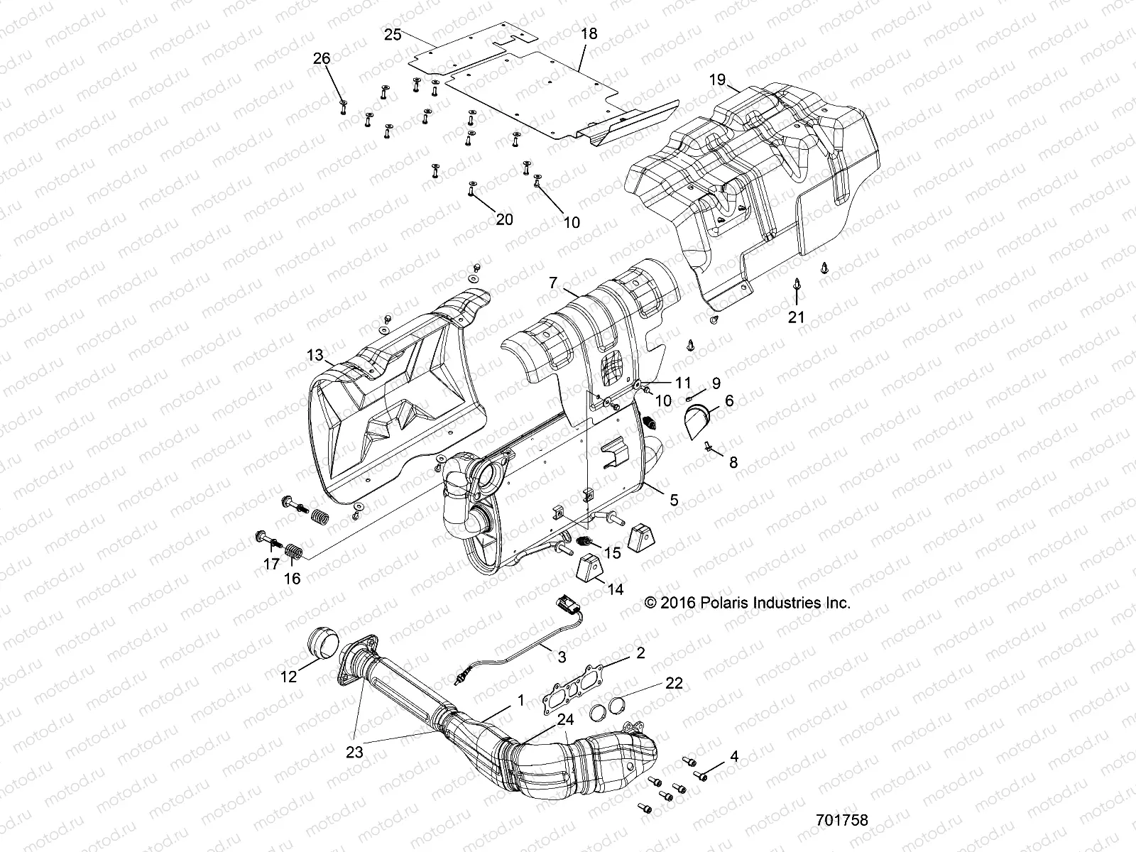 ENGINE | ENGINE, EXHAUST SYSTEM - G21GAP99AM/BM (701758)