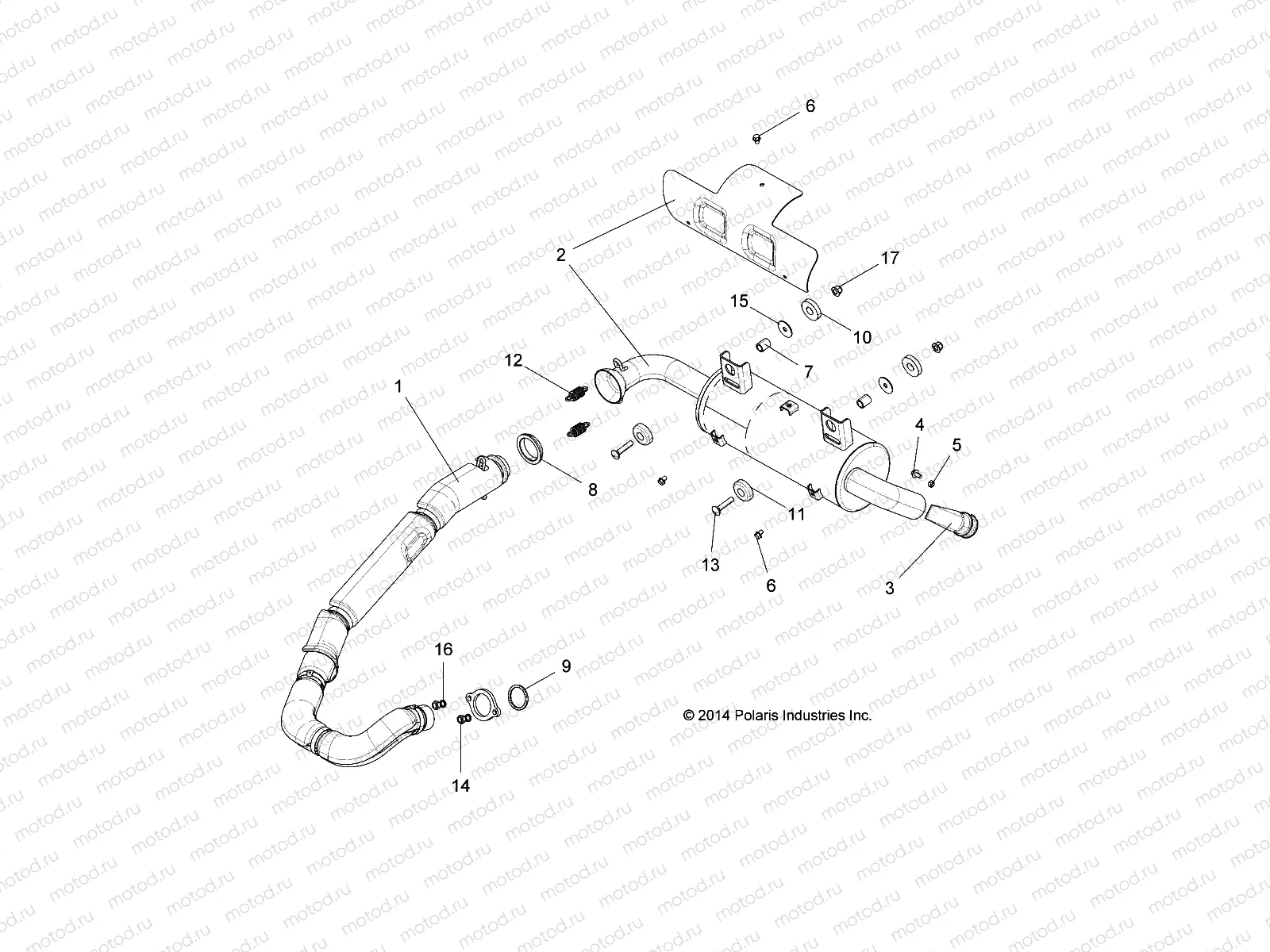 ENGINE | ENGINE, EXHAUST SYSTEM - R15RMA32FA (49RGREXHAUST15325)