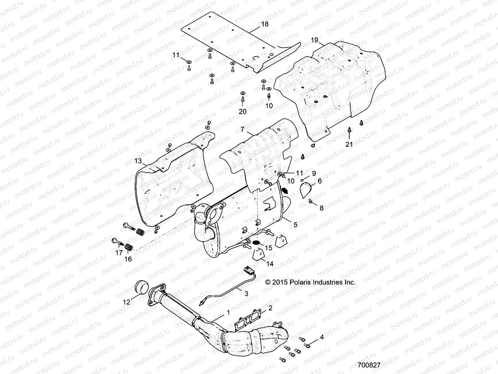ENGINE | ENGINE, EXHAUST SYSTEM - R16RGE99A7/AE/AV (700827)