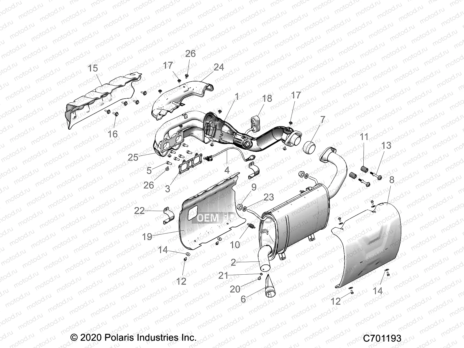 ENGINE | ENGINE, EXHAUST SYSTEM - R21RRY99A9/AC/AP/AW/B9/BC/BP/BW (C701193)