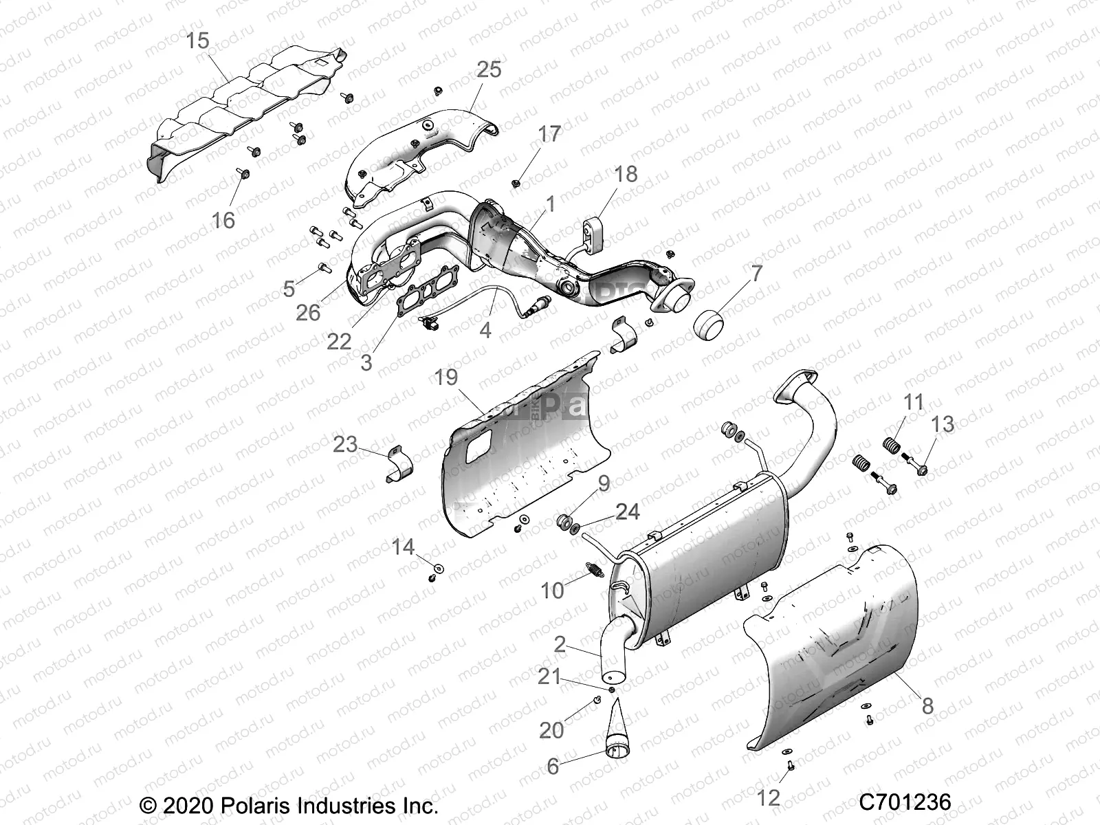 ENGINE | ENGINE, EXHAUST SYSTEM - R21RSU99A9/AC/AP/AW/B9/BC/BP/BW (C701236)