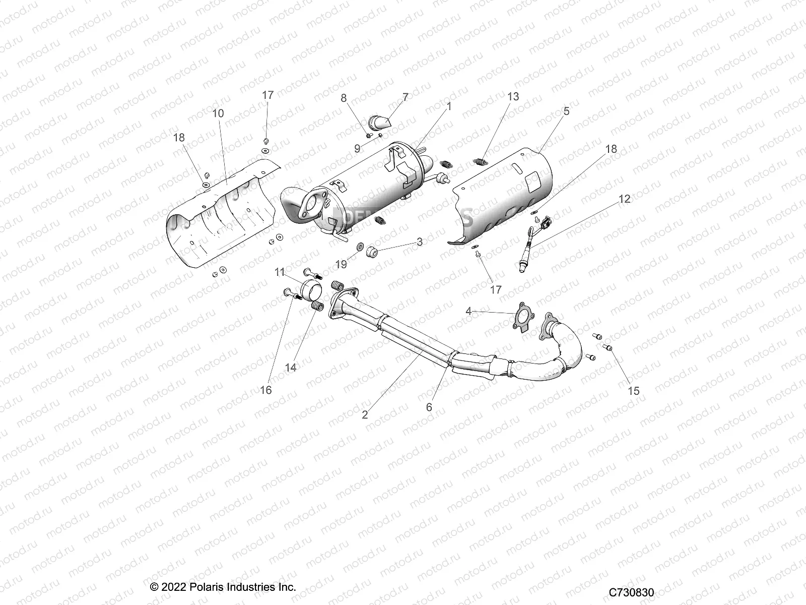 ENGINE | ENGINE, EXHAUST SYSTEM - R23MAA57F1/SC9/CK/F1/F9 (C730830)
