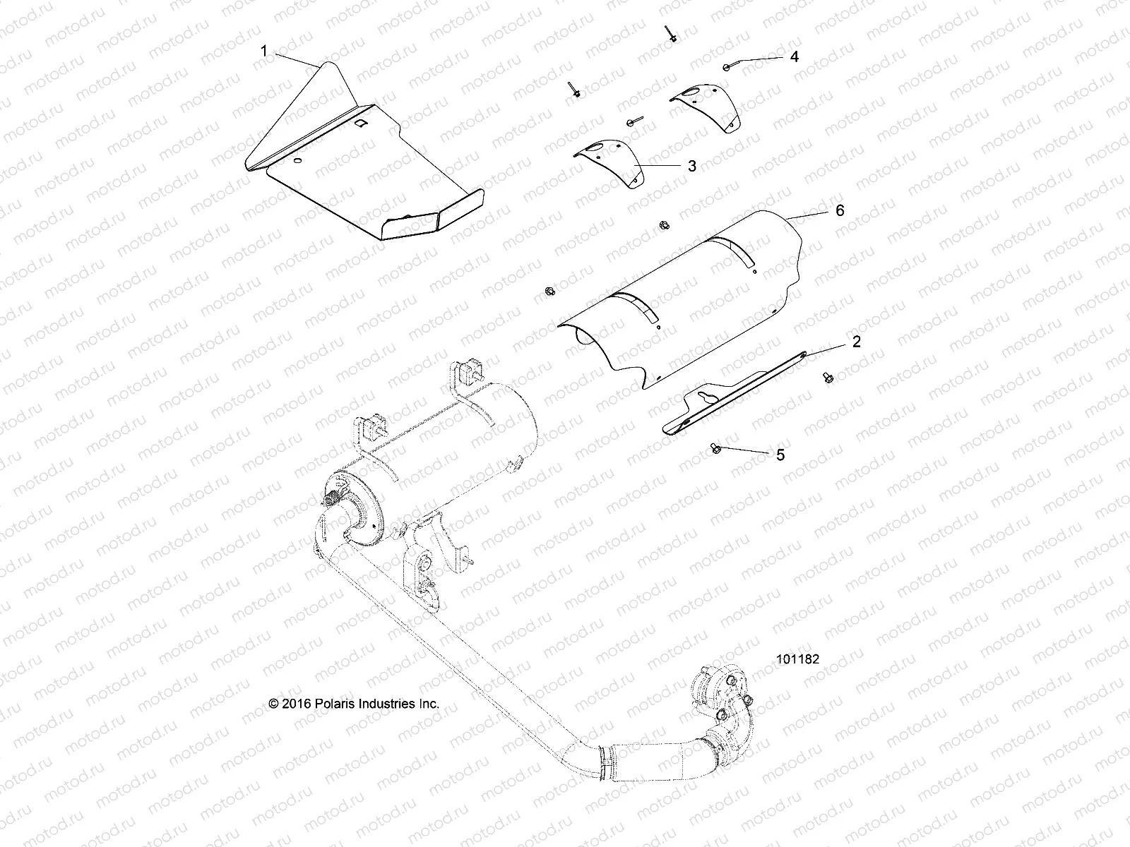 ENGINE | ENGINE, EXHAUST SYSTEM SHIELDS - A17DAA57A5 (101182)