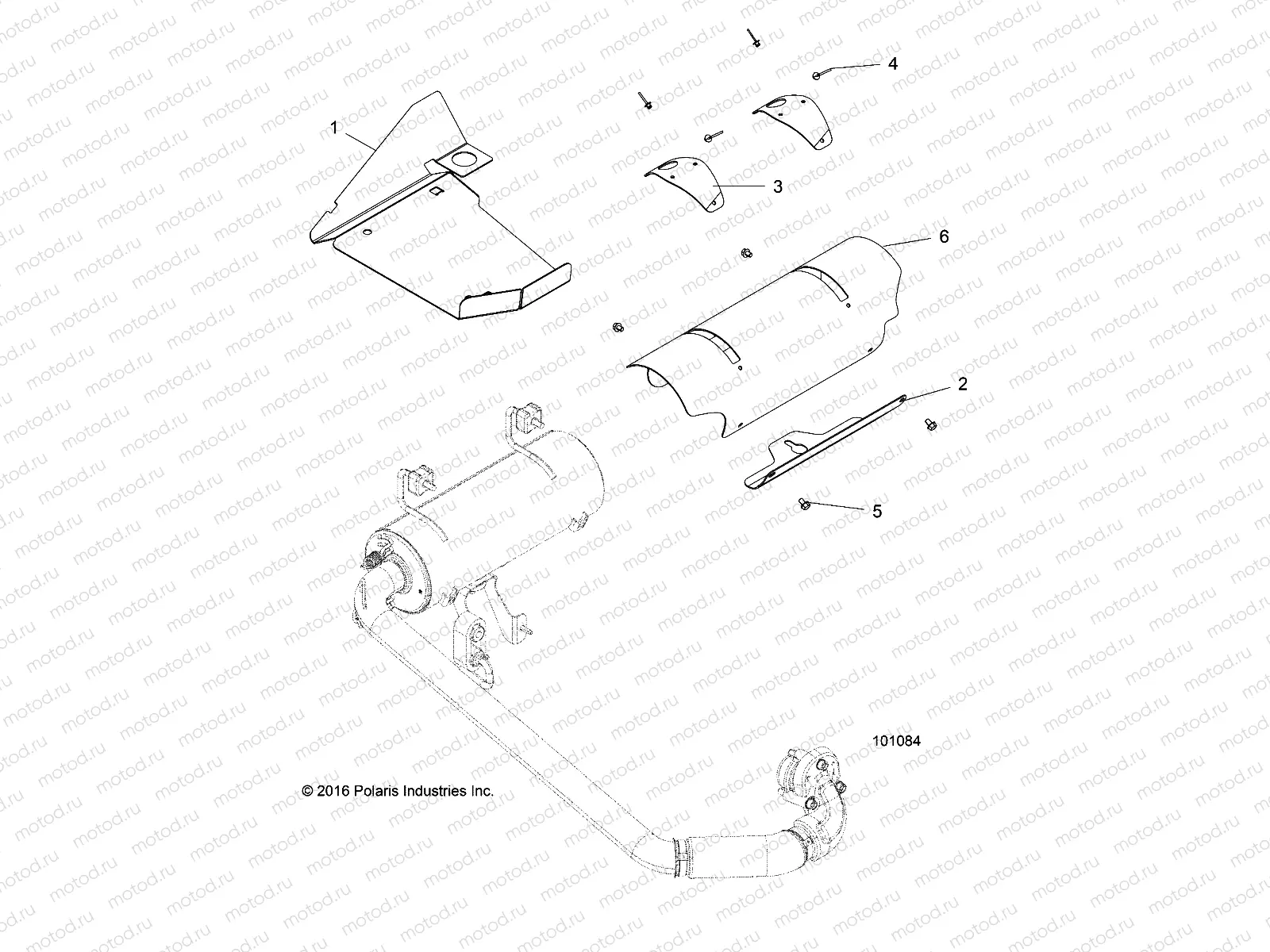 ENGINE | ENGINE, EXHAUST SYSTEM SHIELDS - A18DAA57F5 (101084)