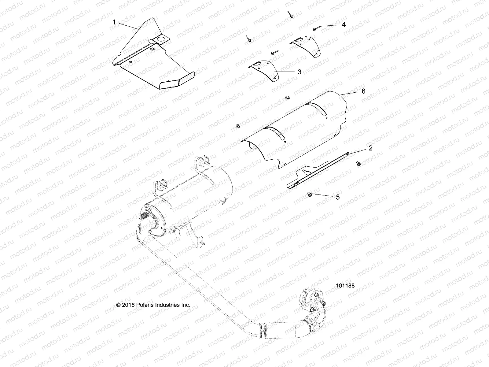 ENGINE | ENGINE, EXHAUST SYSTEM SHIELDS - A18DAE57B2 (101188)