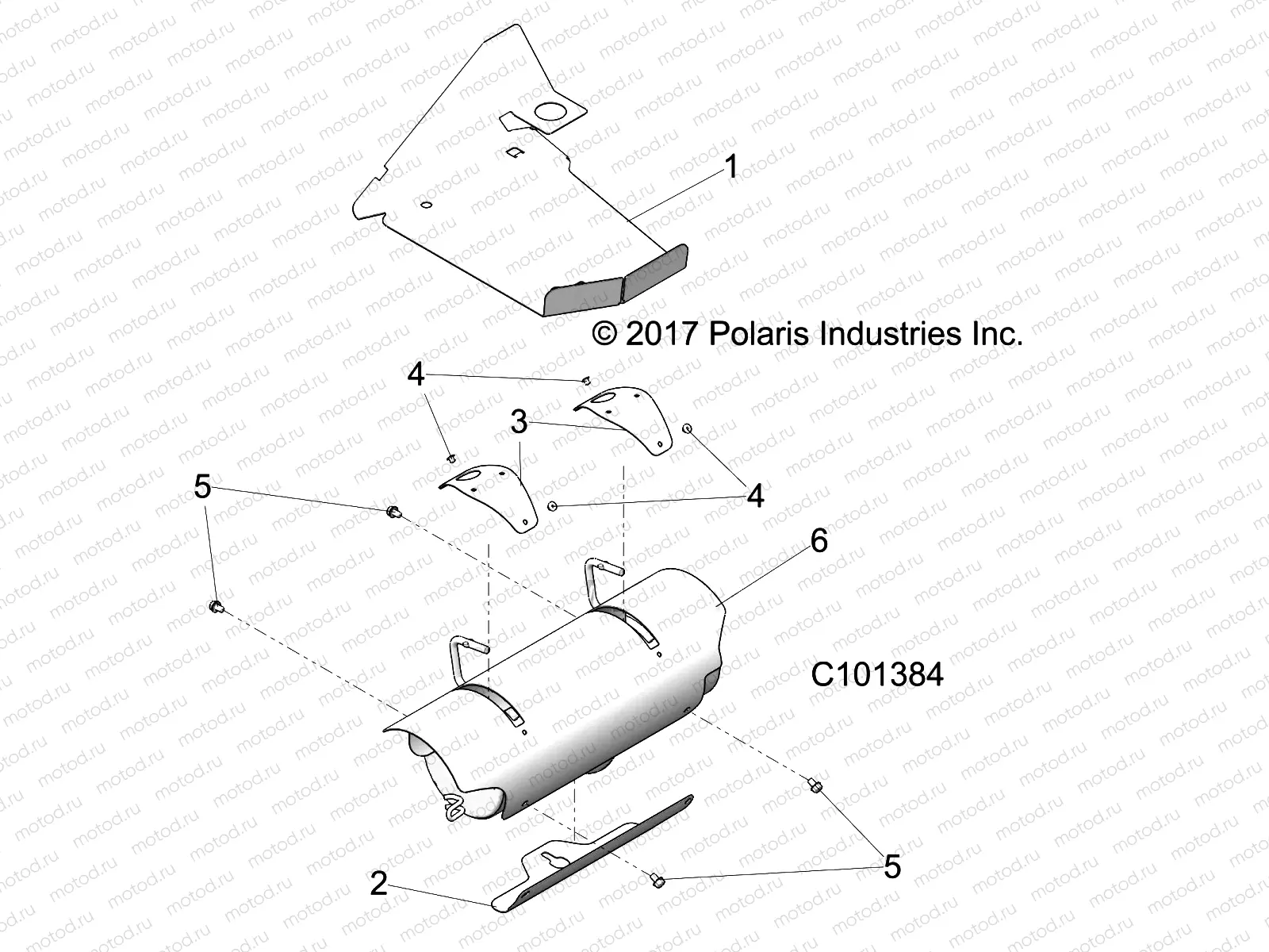 ENGINE | ENGINE, EXHAUST SYSTEM, SHIELDS - A19DBA50A5