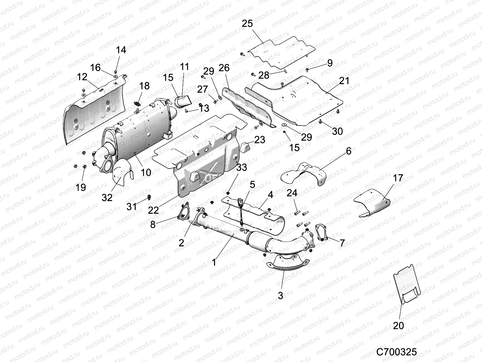 ENGINE | ENGINE, EXHAUST SYSTEM (TO 10/1/2018) - Z19VEL92AK/AR/LR/AM (C700325)