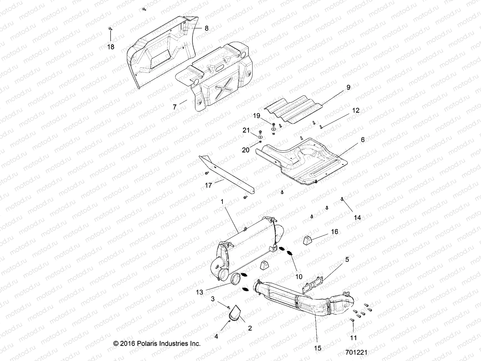 ENGINE | ENGINE, EXHAUST SYSTEM - Z14ST1EFX (701221)